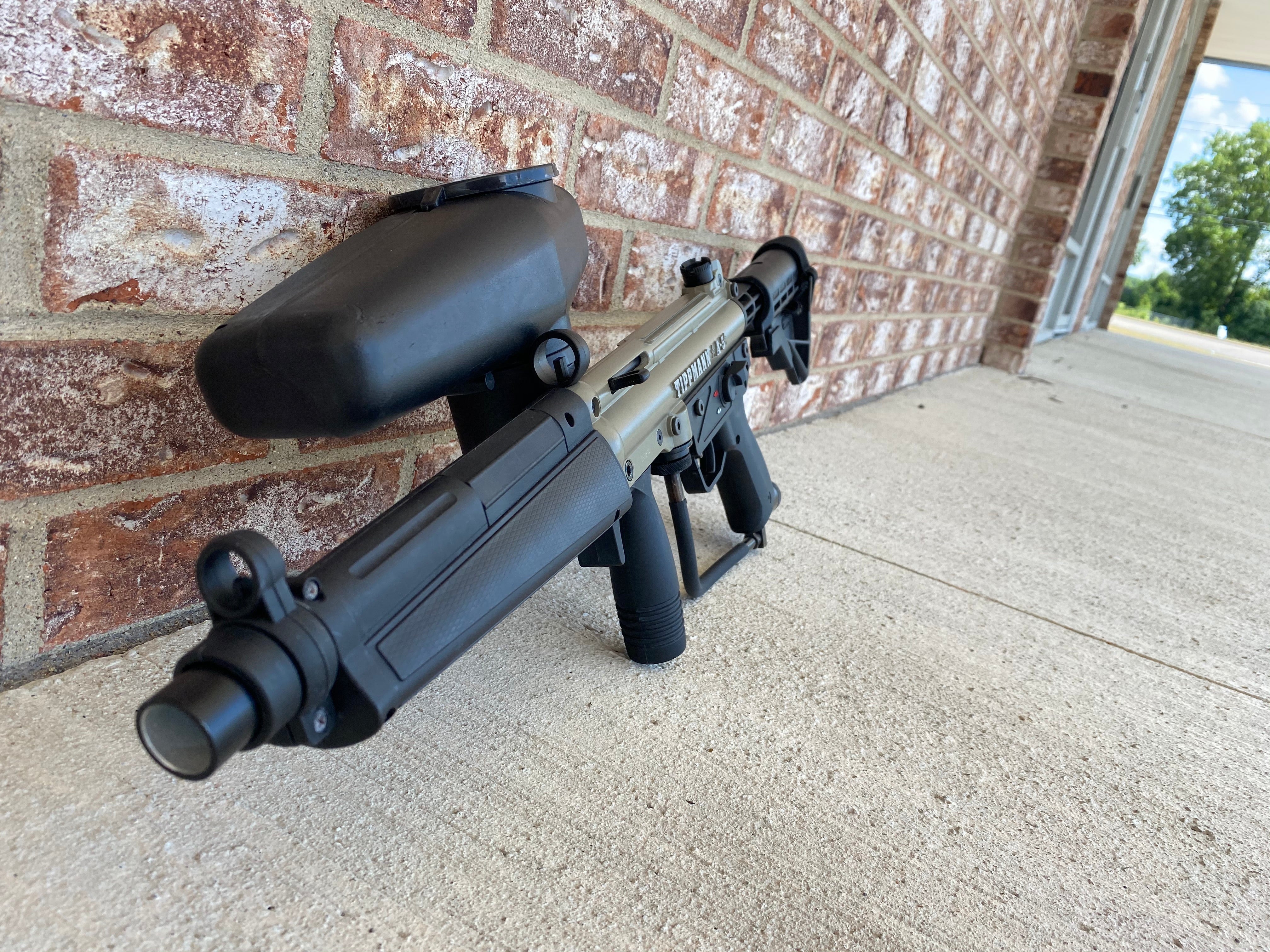 Used Tippmann A-5 Paintball Marker - Olive / Black - Image 3