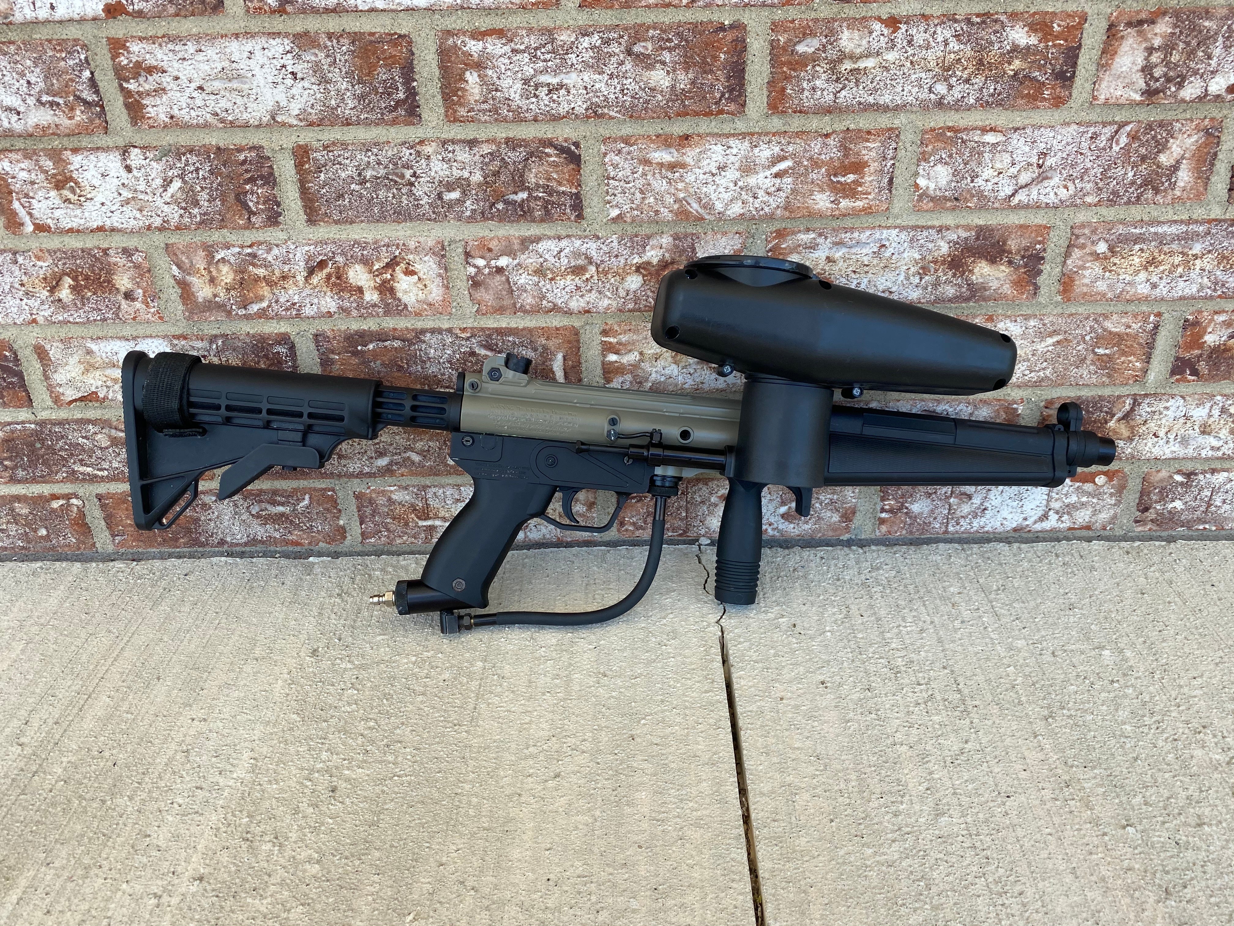 Used Tippmann A-5 Paintball Marker - Olive / Black - Image 4