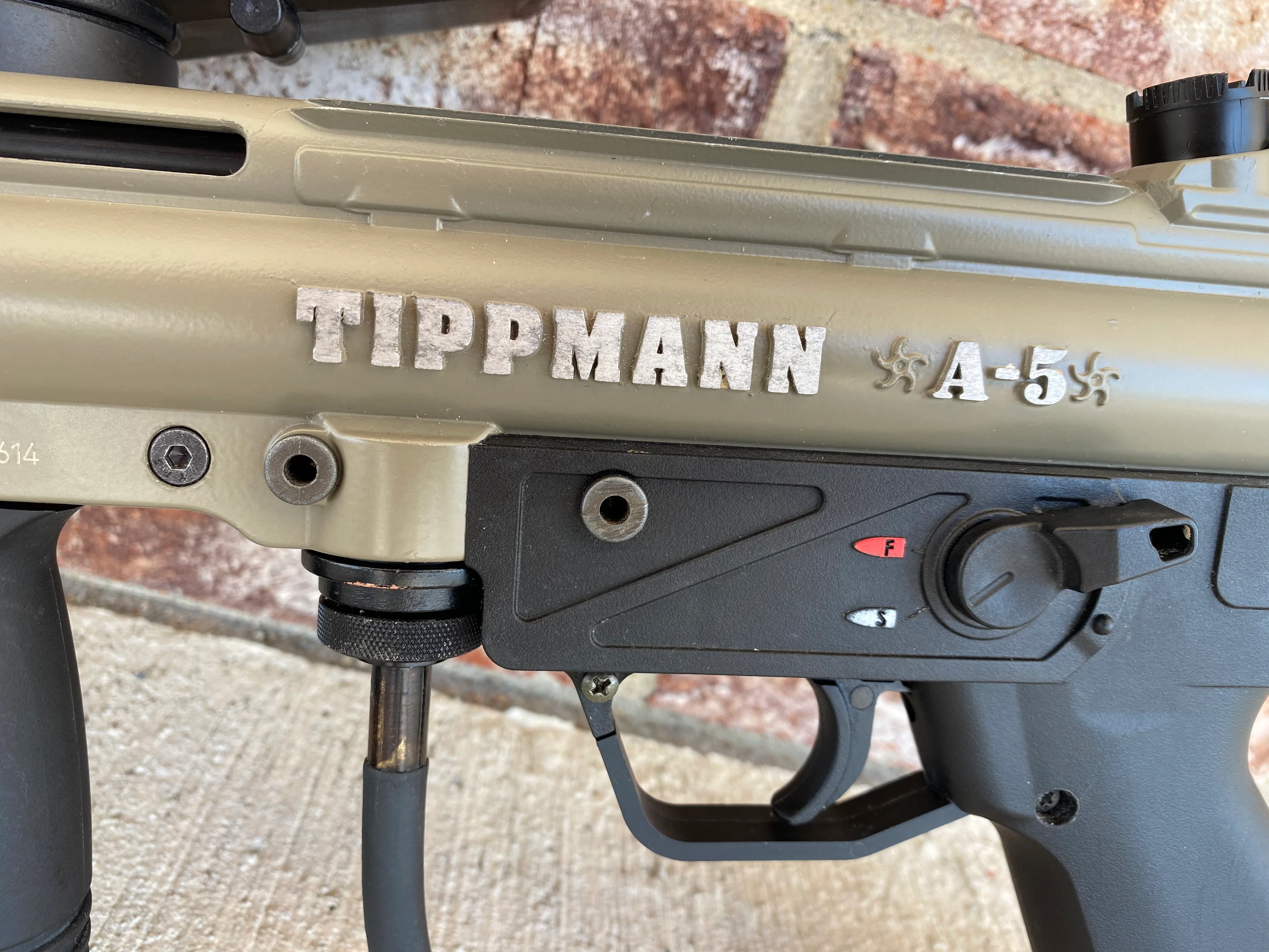 Used Tippmann A-5 Paintball Marker - Olive / Black - Image 6