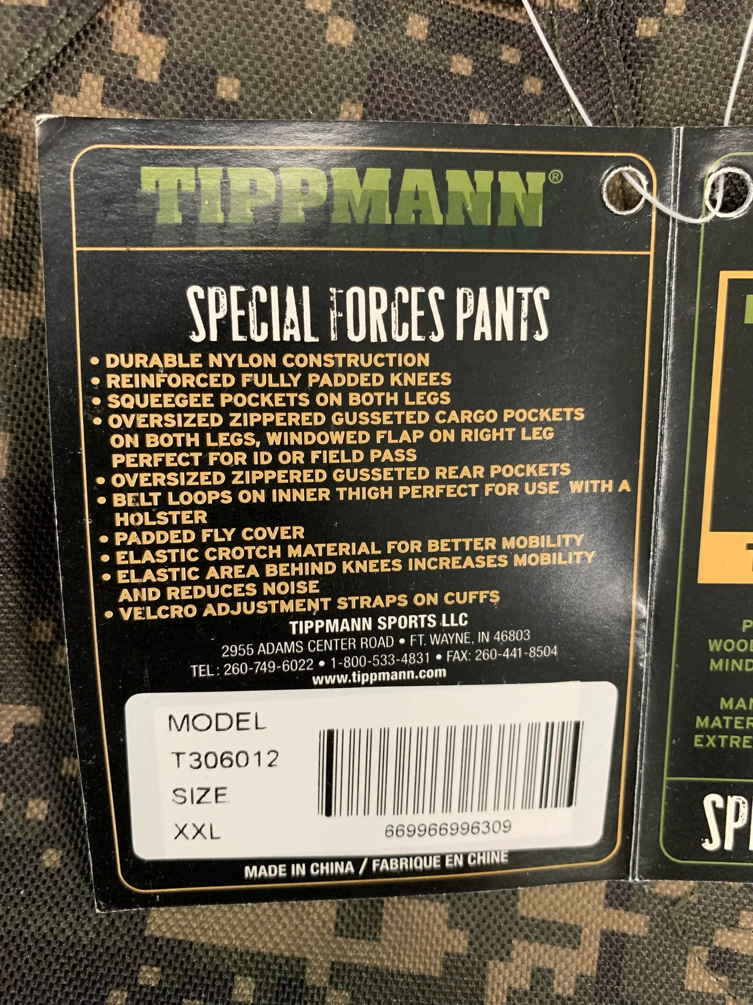 Used Tippmann Special Forces Paintball Pants - Digital Camo - XXLarge - Image 3