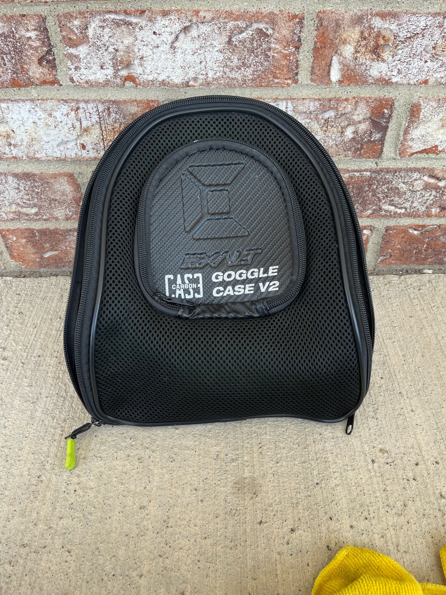 Used V-Force Grill Paintball Mask - Cowabunganga Series - Green/Red w/ 2 lenses & Exalt Goggle Case - Image 6