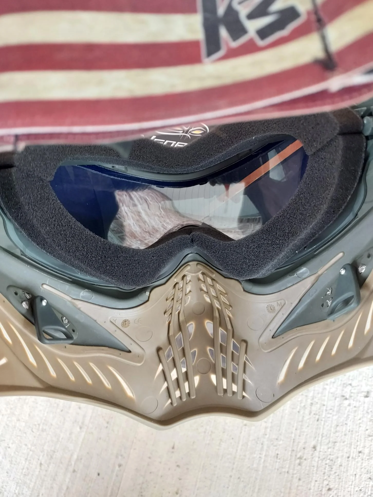 Used V-Force Grill Paintball Mask - Swamp - Image 2