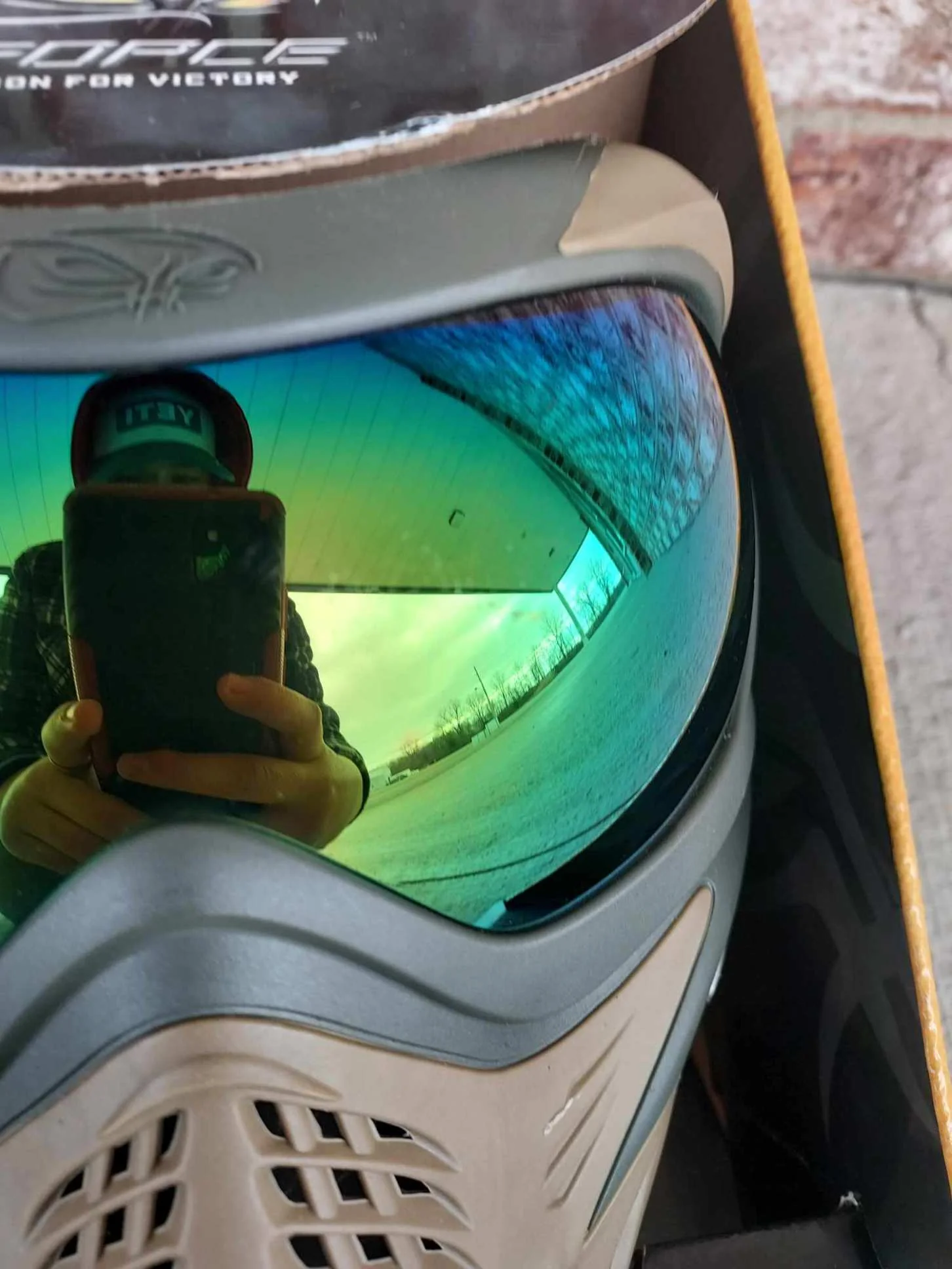 Used V-Force Grill Paintball Mask - Swamp - Image 5