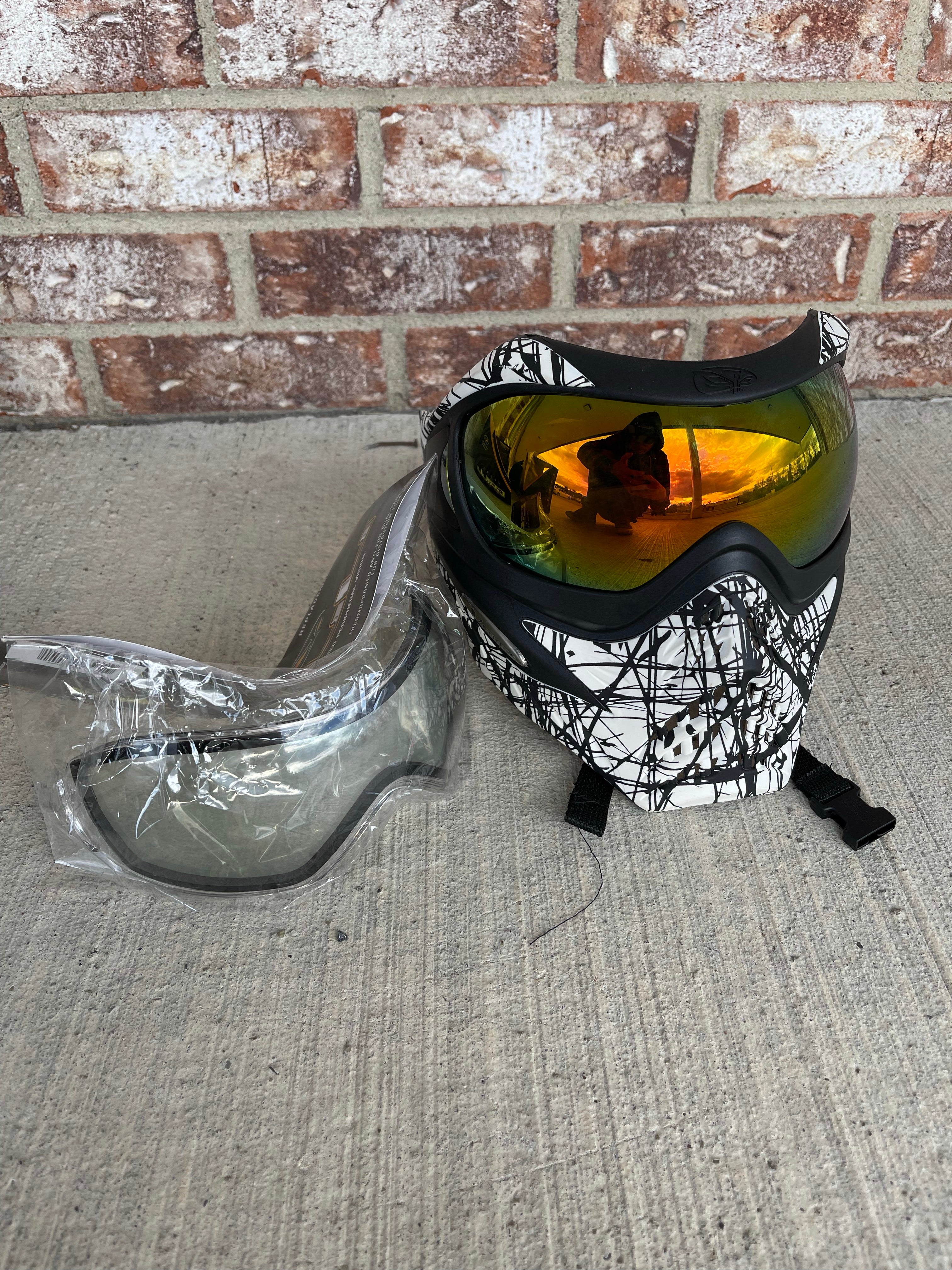 Used V-Force Grill Paintball Mask - Webbing - Image 2