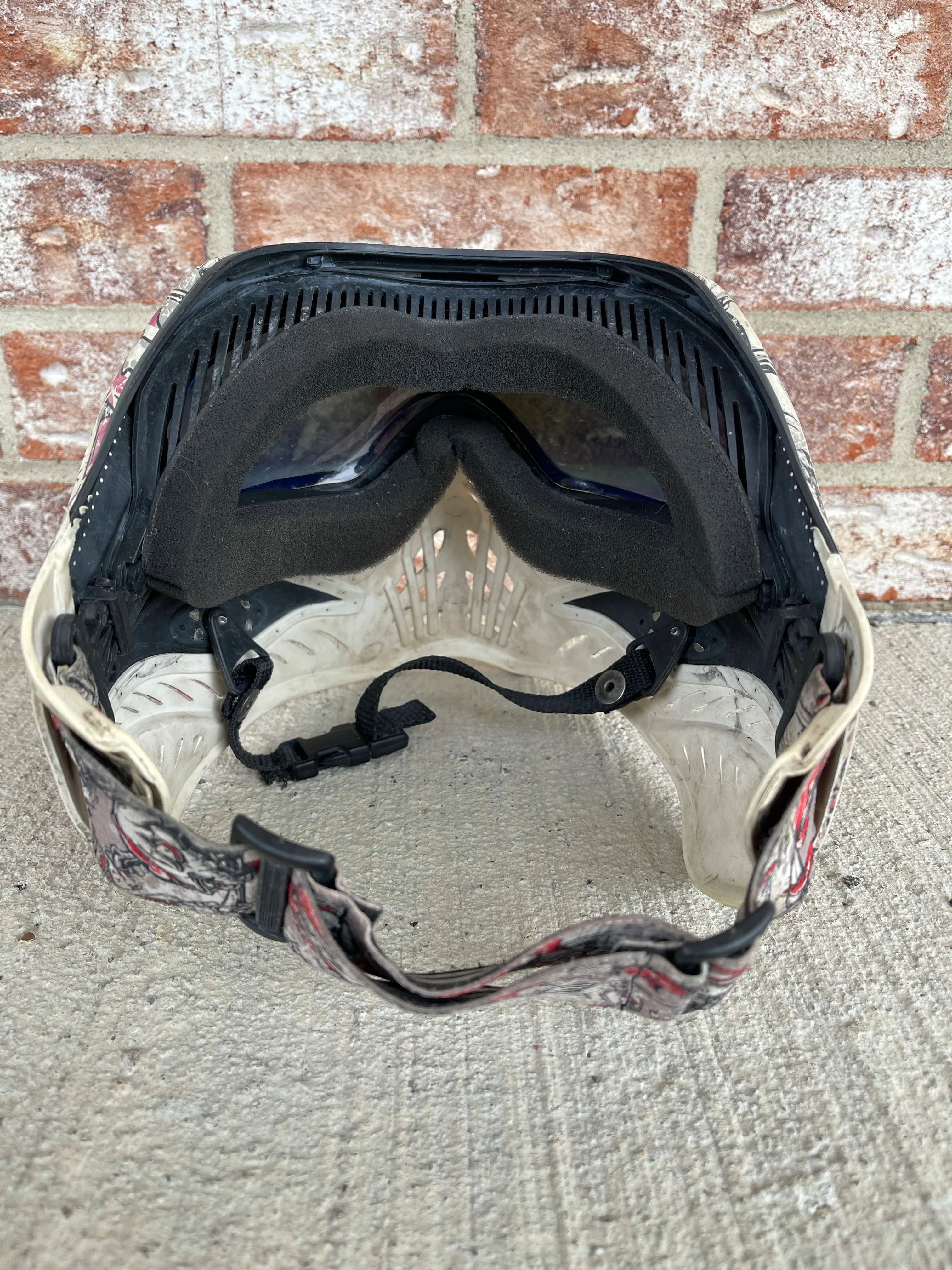 Used V-Force Grill Paintball Mask - White / Pink - Image 4