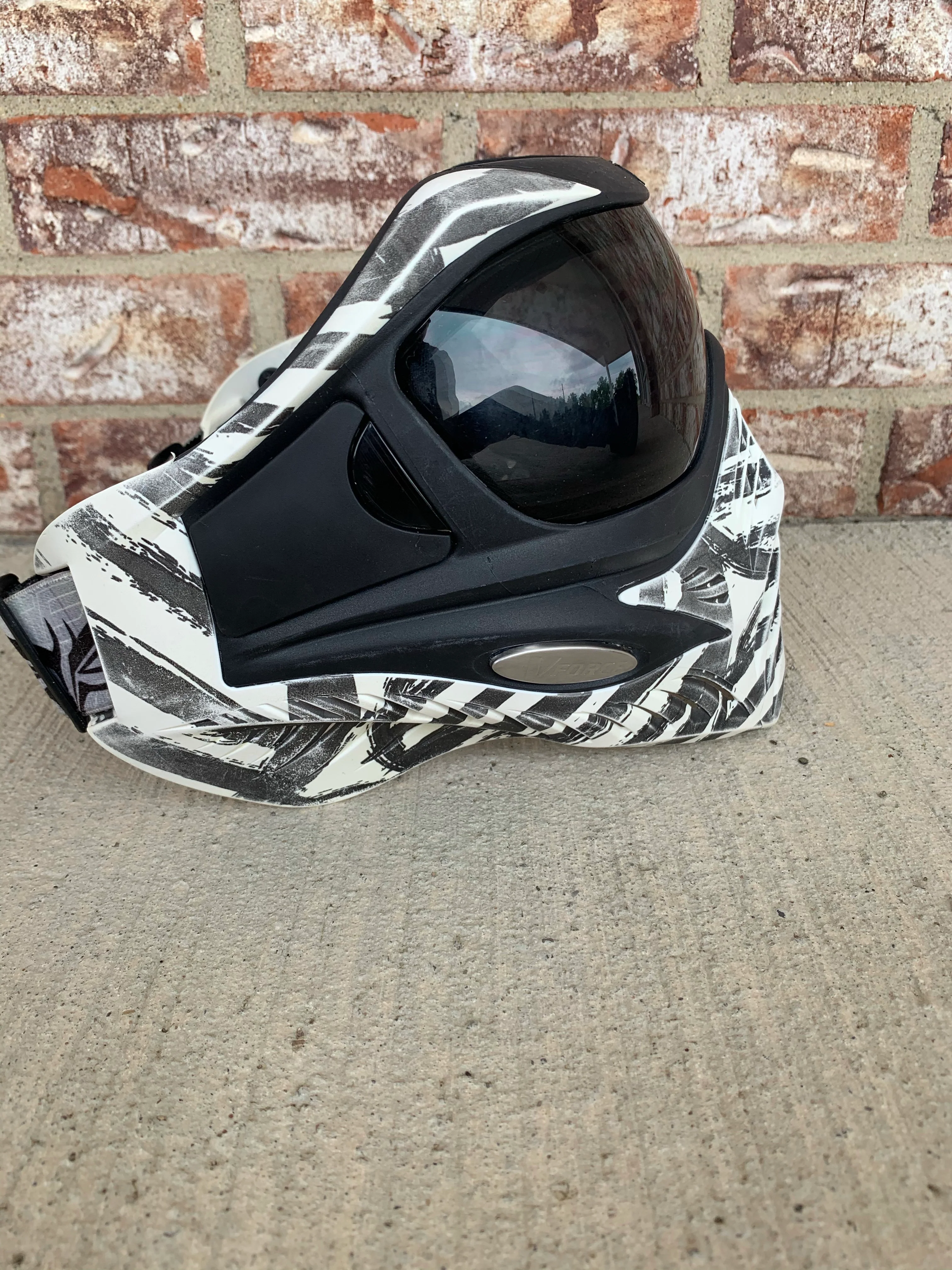 Used V-Force Grill Paintball Mask - Zebra LE - Image 2
