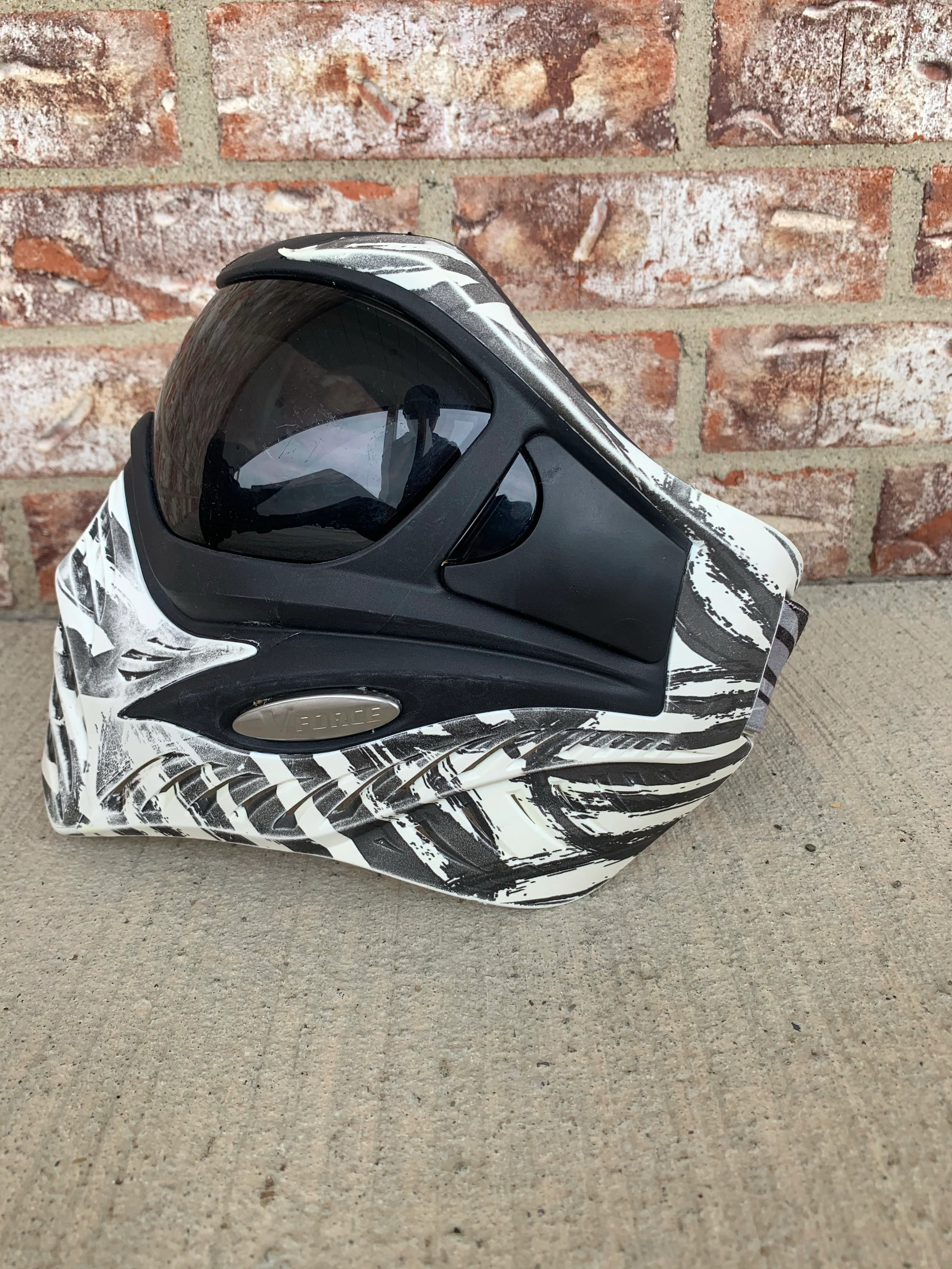 Used V-Force Grill Paintball Mask - Zebra LE - Image 3