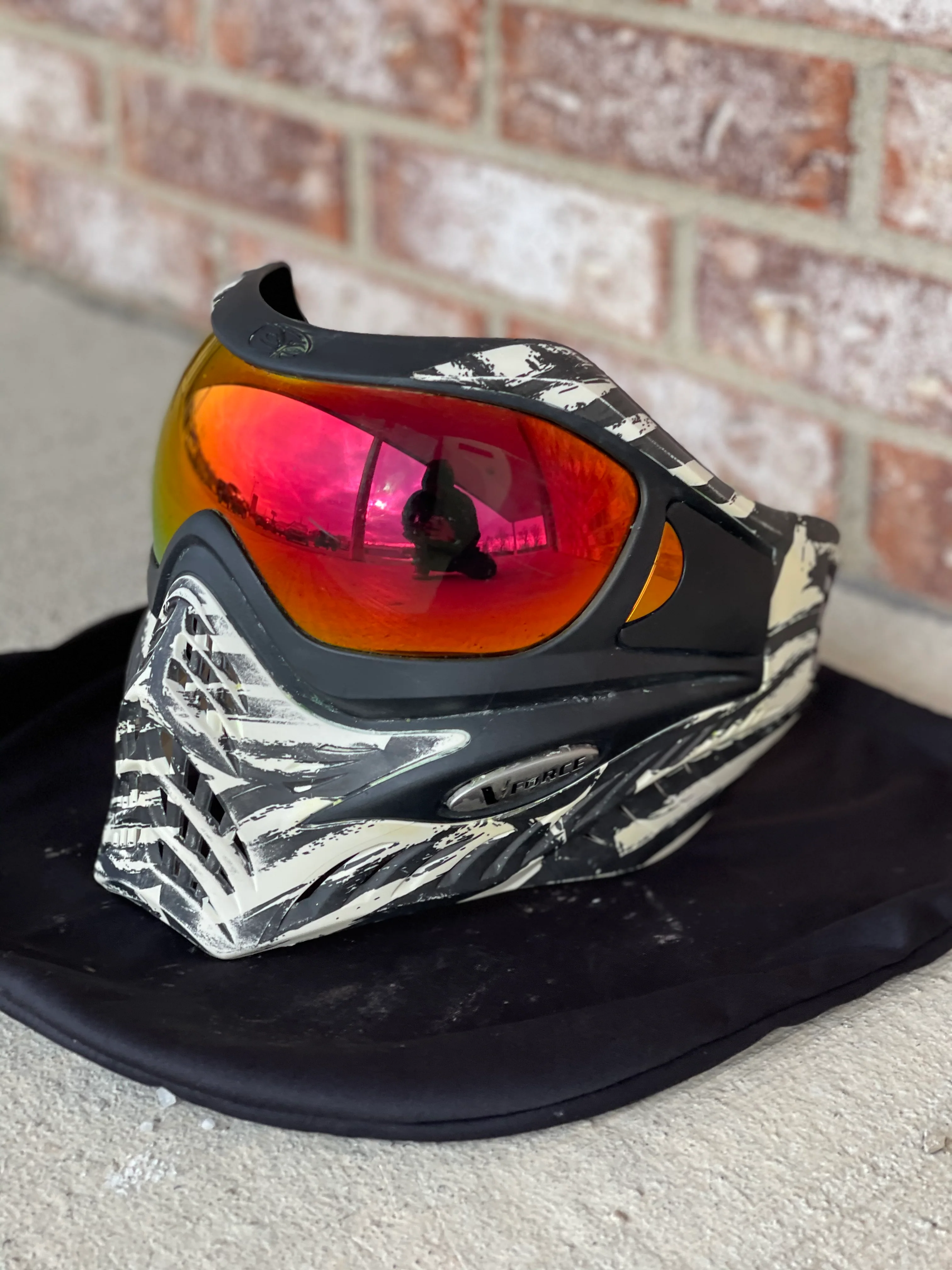 Used V-Force Grill Paintball Mask - Zebra LE - Image 2