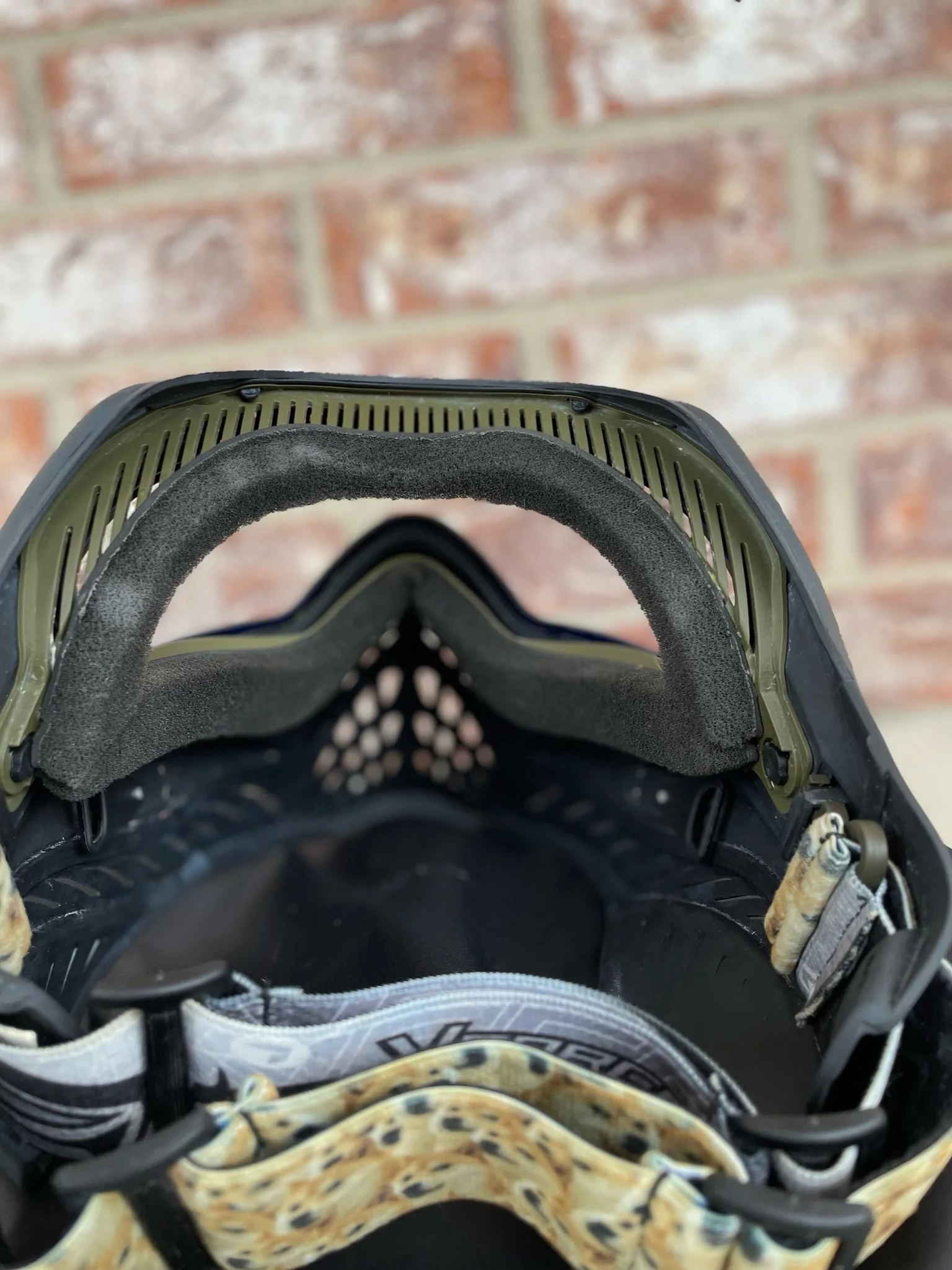 Used V-Force Grills Paintball Mask - Black - 2 lenses - Soft Goggle Bag - Visor - Extra Goggle Strap - Image 3