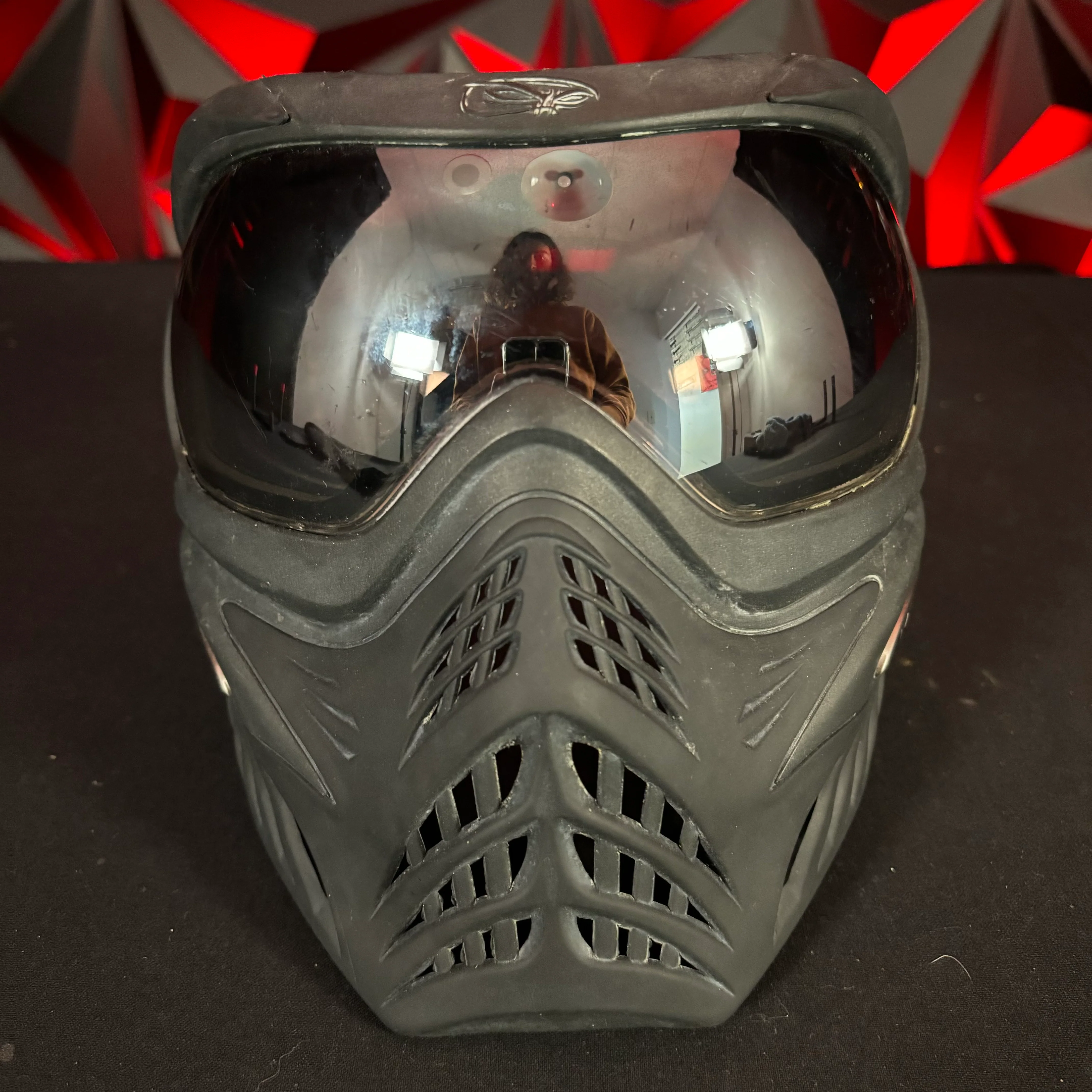 Used V-Force Grills Paintball Mask - Black w/Soft Goggle Bag - Image 2