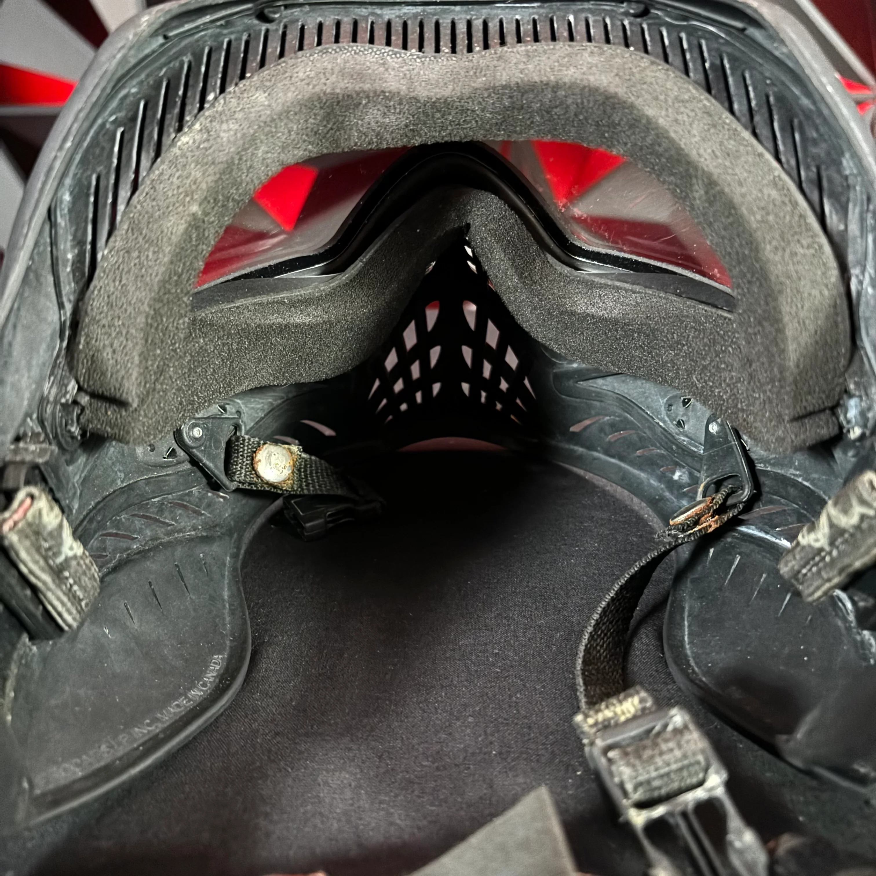 Used V-Force Grills Paintball Mask - Black w/Soft Goggle Bag - Image 5