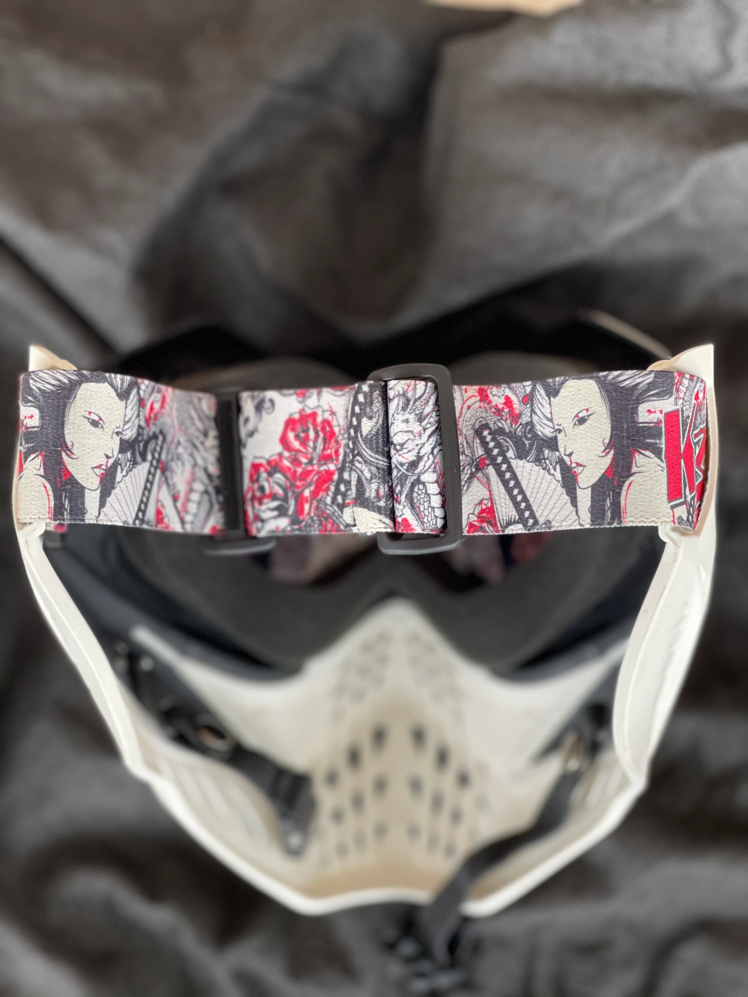 Used V-Force Grills Paintball Mask - White - Addition Lenses - Image 4