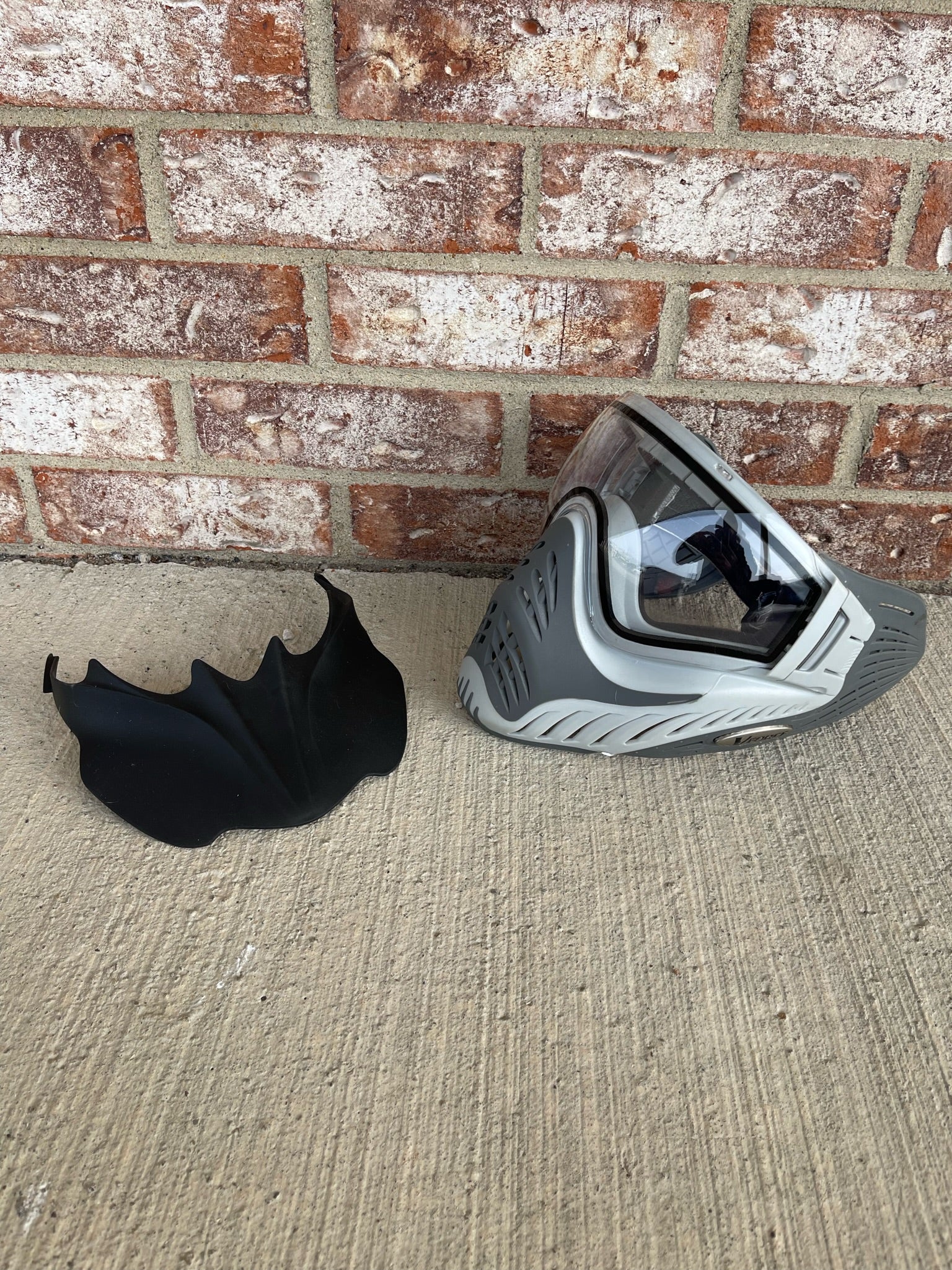 Used V-Force Profiler Paintball Mask - Grey/White w/Visor - Image 11