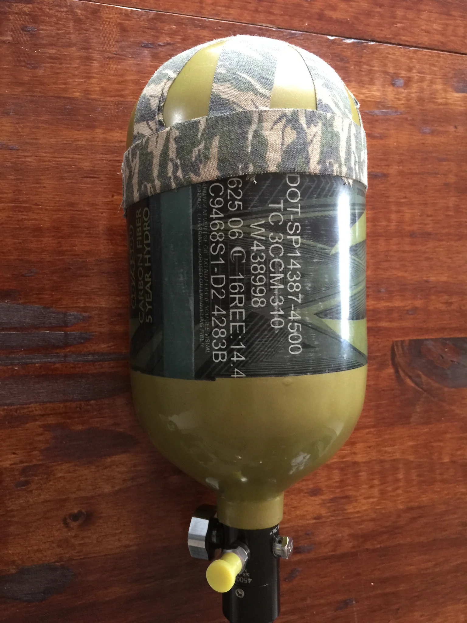 USED Valken 68/4500 Paintball Tank - Image 2