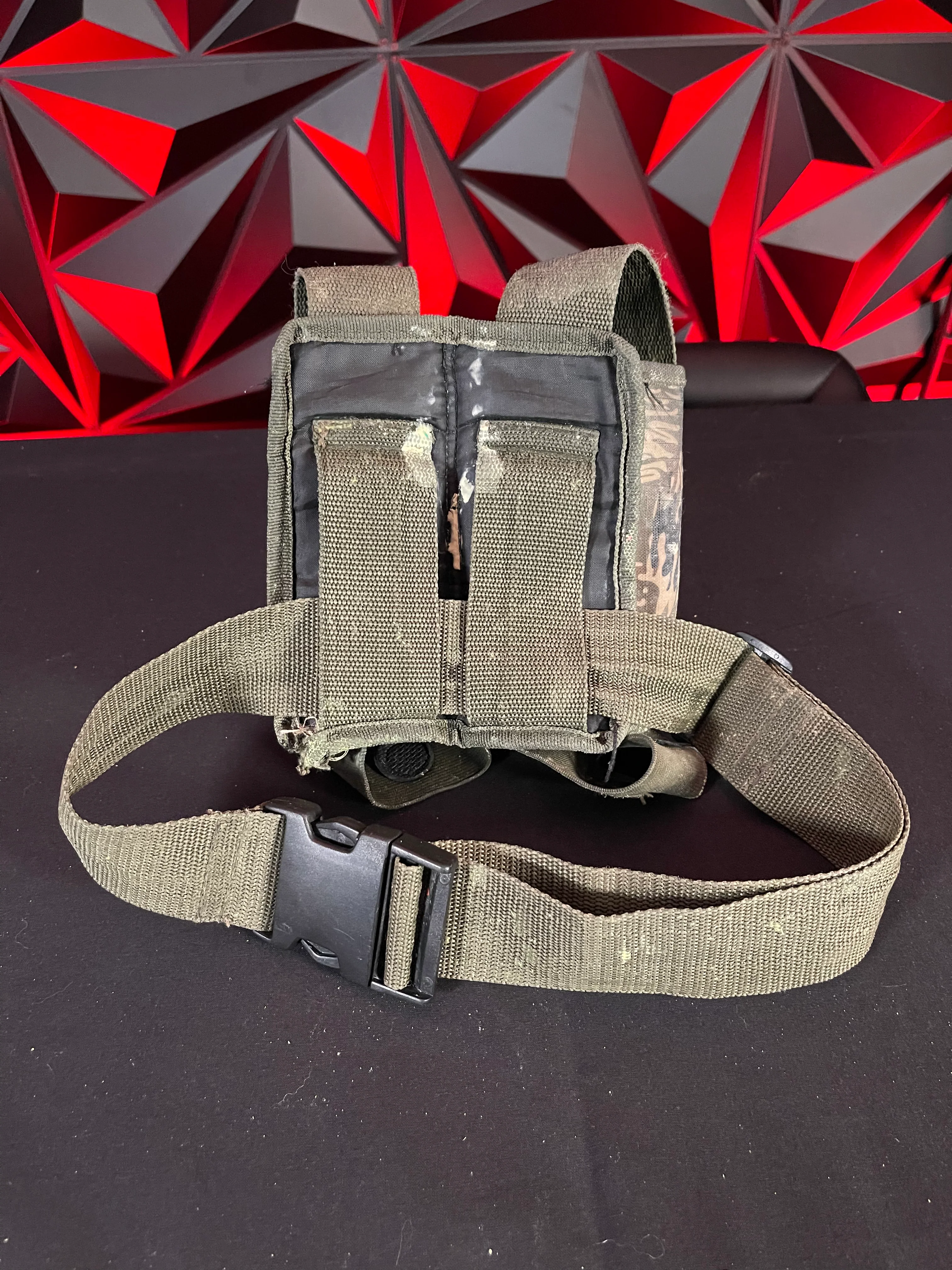 Used Valken Double Pod Pouch - Tiger Camo Olive - Image 2