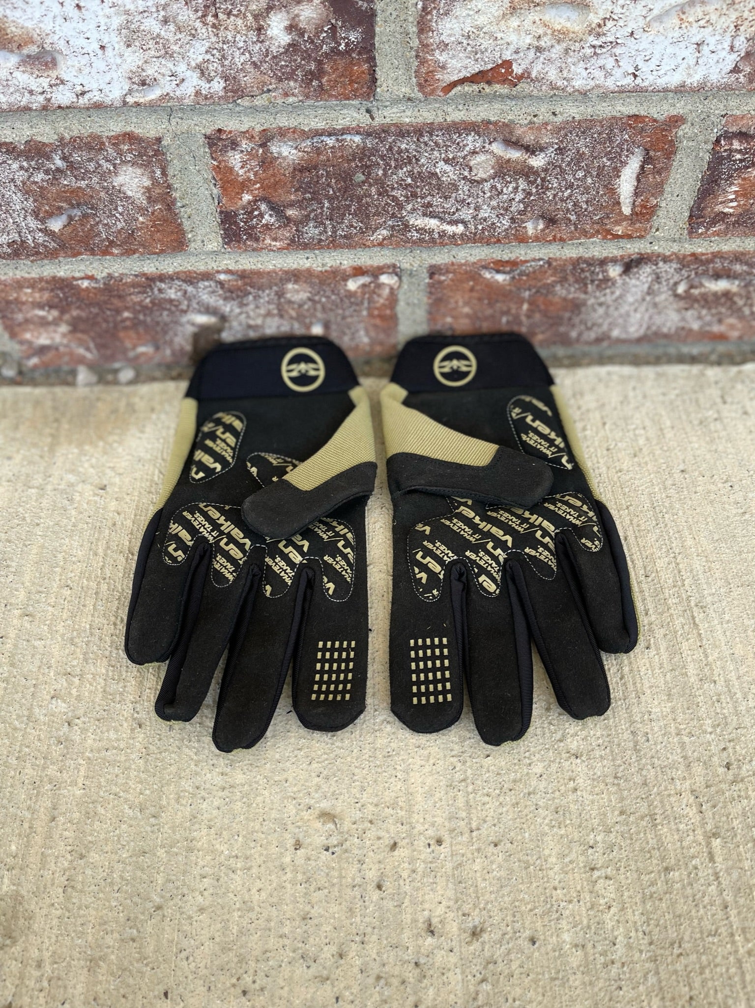 Used Valken Full Finger Gloves - Tan/Black - Medium - Image 2