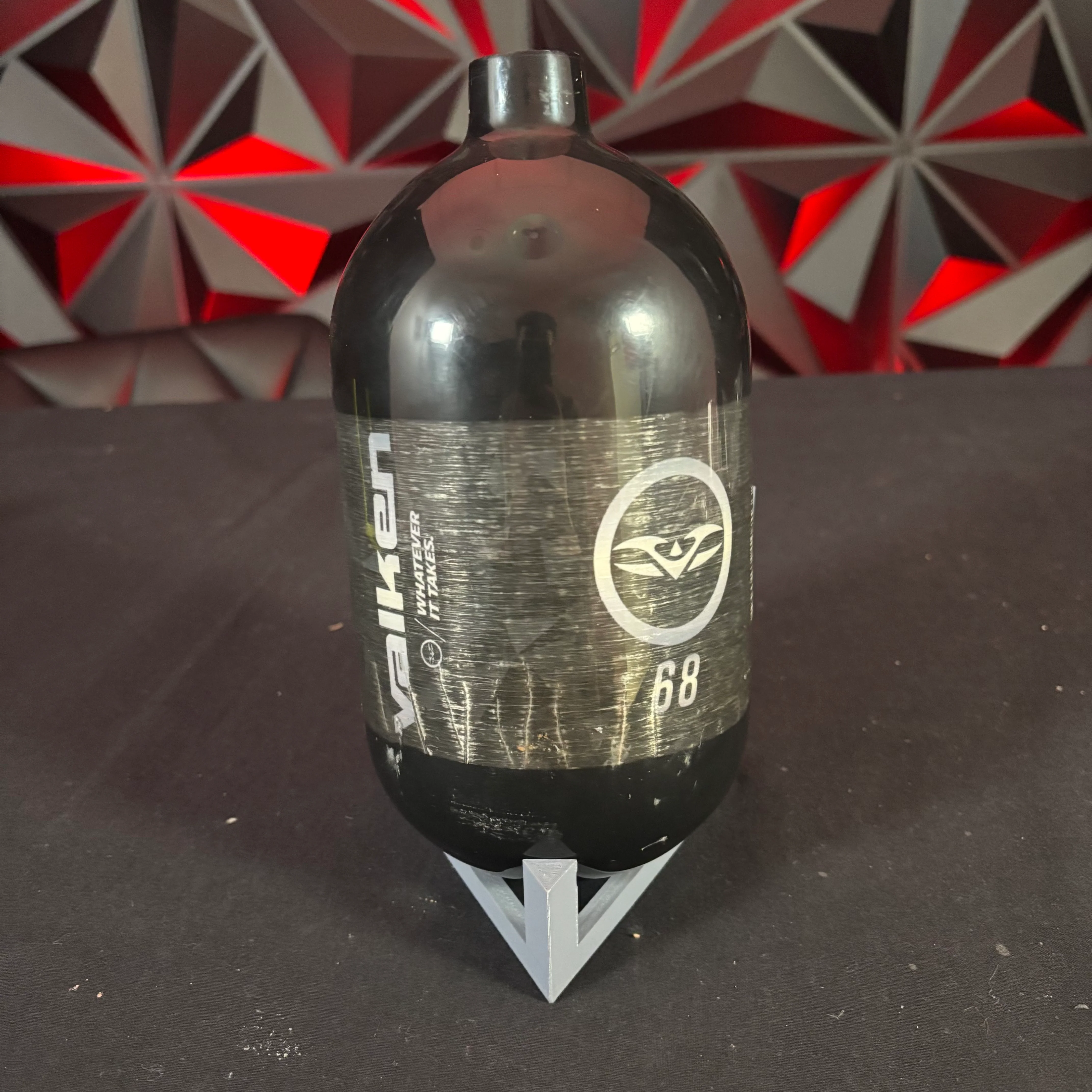 Used Valken Zero-G V2 68/4500 Carbon Fiber Paintball Tank - Black - Image 2