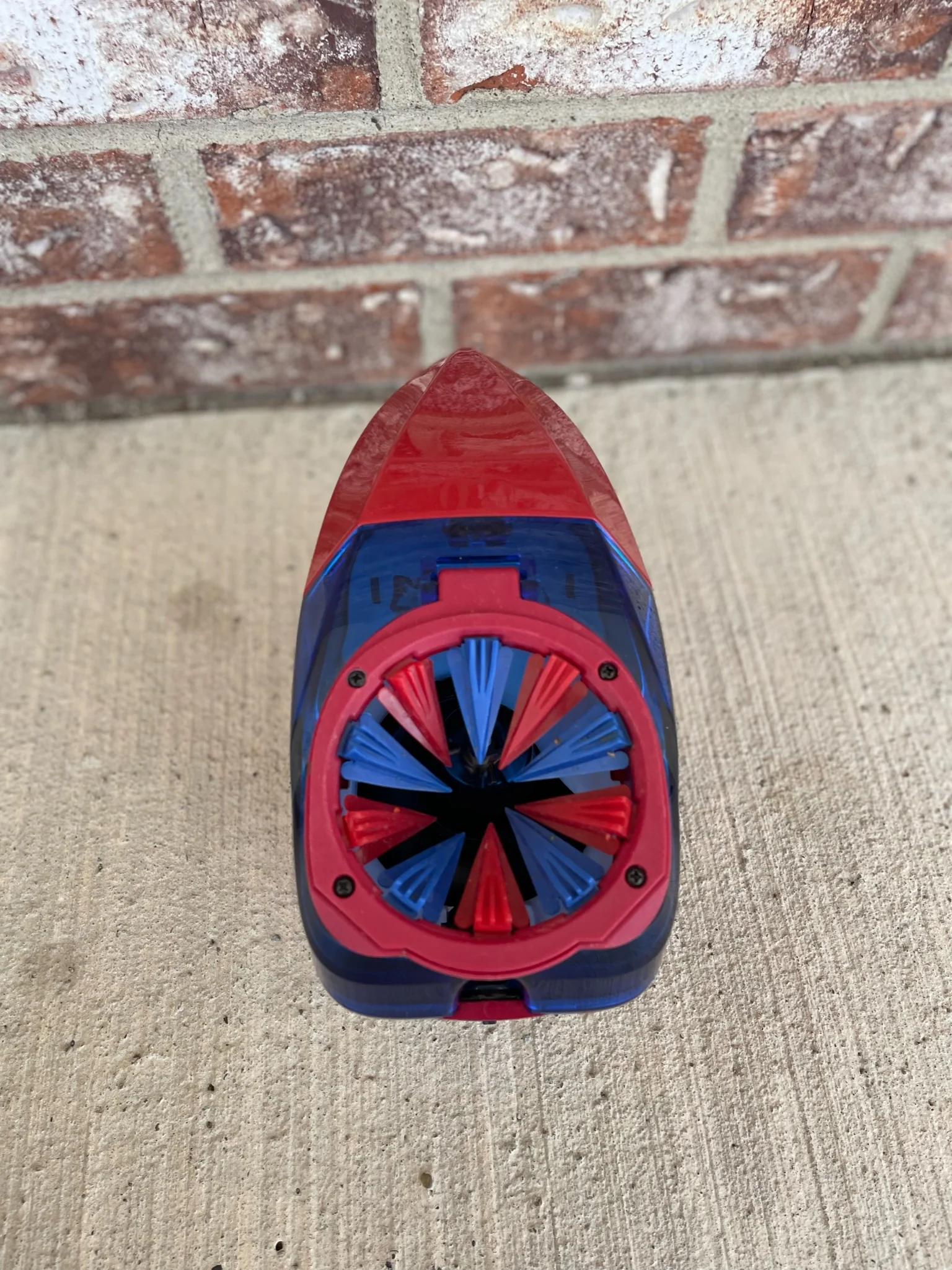 Used Virtue Spire 260 Paintball Loader - Red/Blue w/ Speedfeed - Image 3