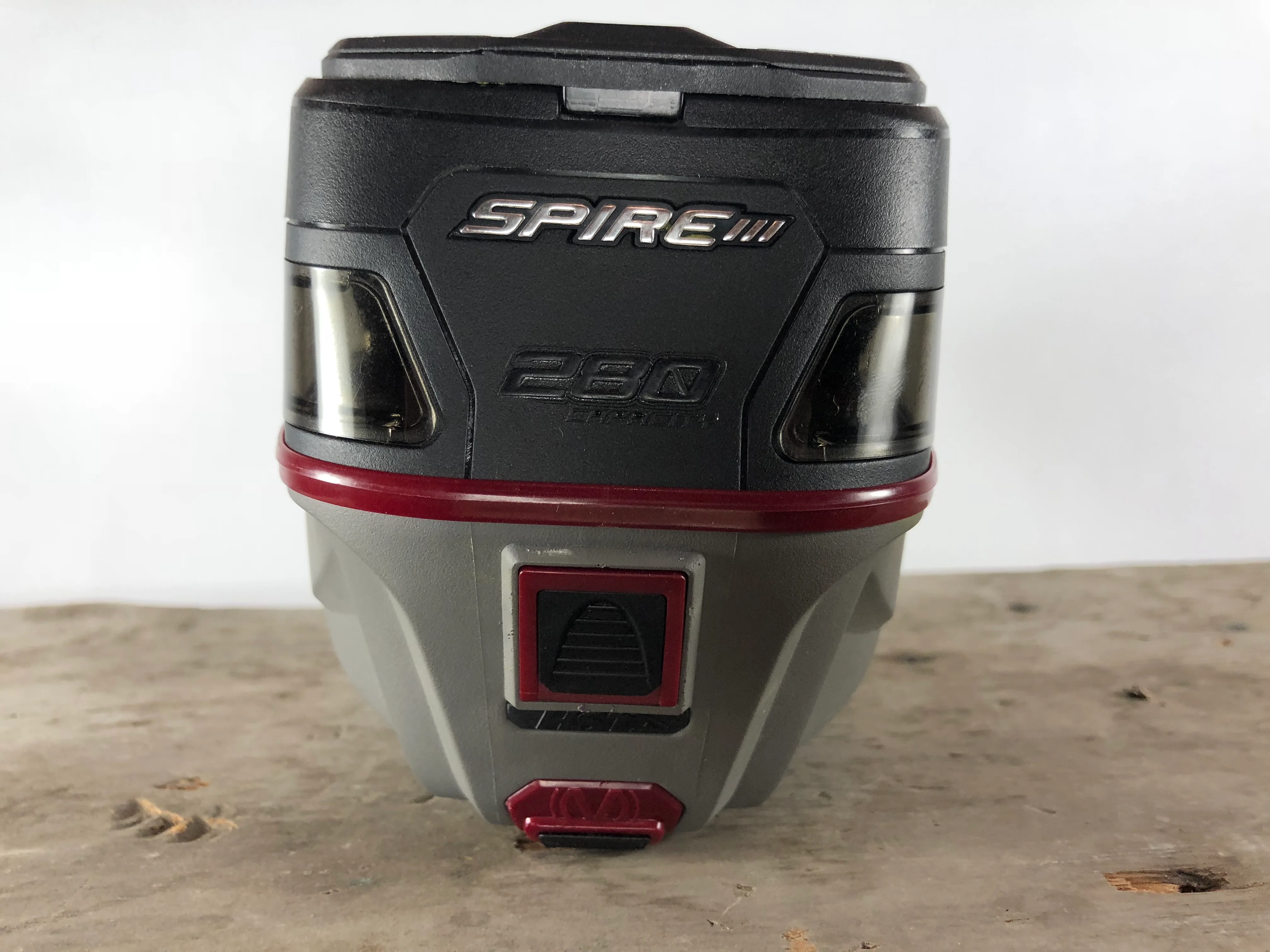 Used Virtue Spire 280 Paintball Loader with speed feed - Black/Gray/Red - Image 3