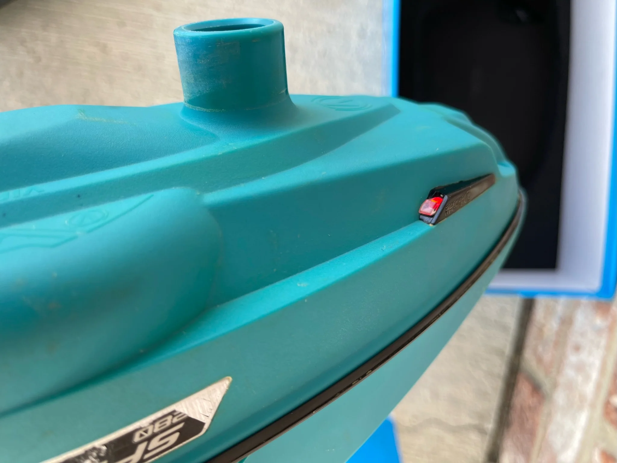 Used Virtue Spire 3 280 Paintball Loader - Teal w/ Virtue Crown Speed feed - Image 11