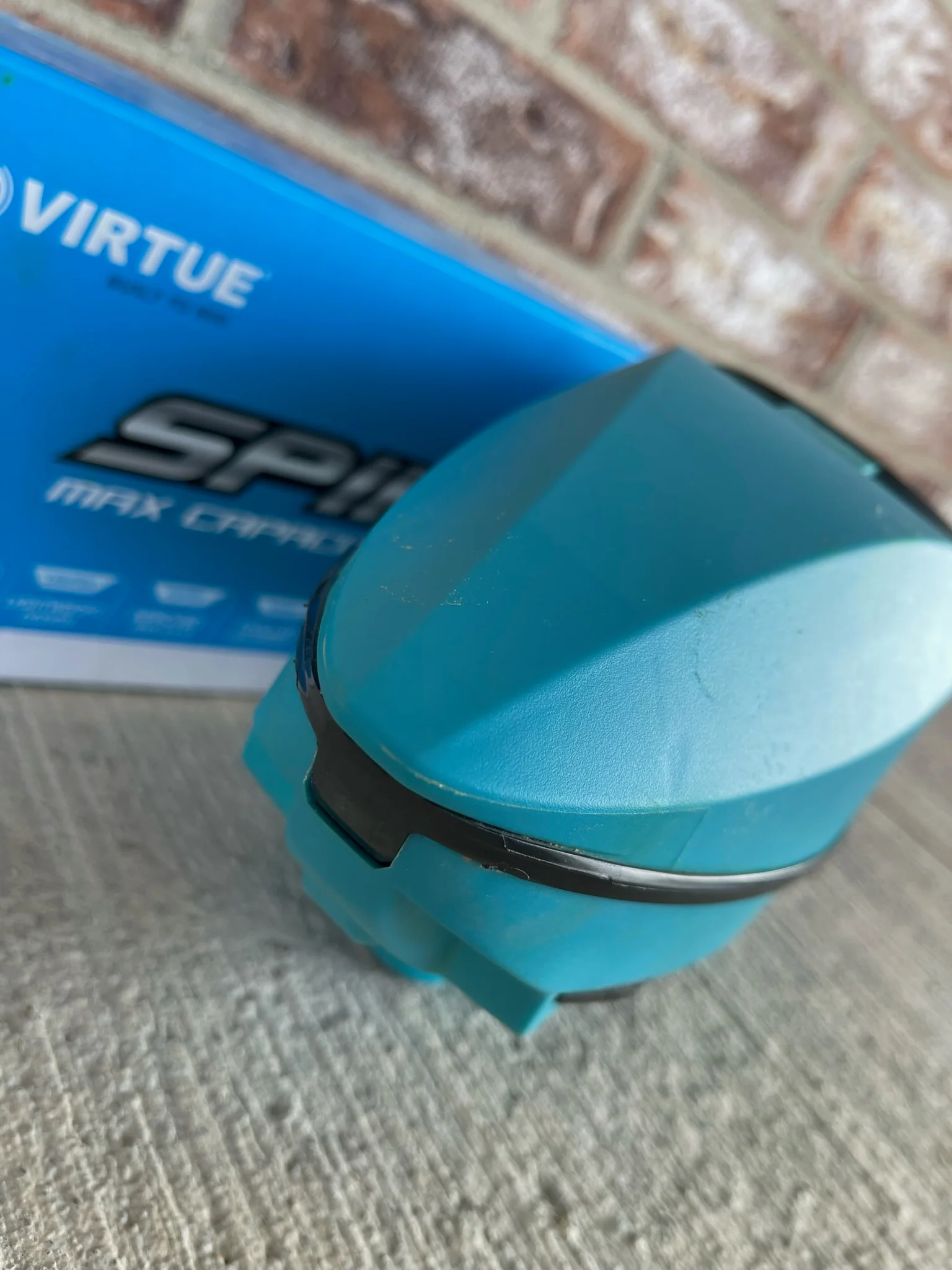 Used Virtue Spire 3 280 Paintball Loader - Teal w/ Virtue Crown Speed feed - Image 6