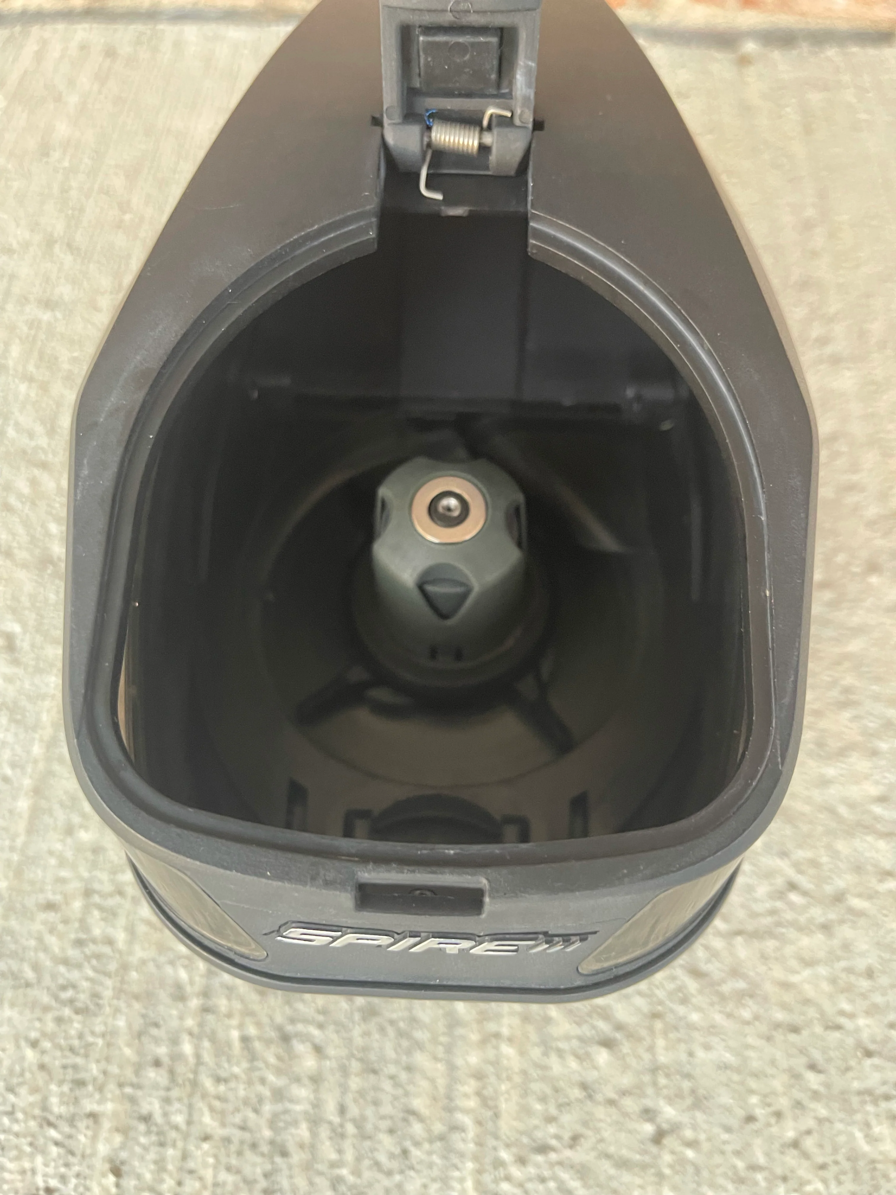 Used Virtue Spire 3 Paintball Loader - Black w/ Bunkerkings NTR Speedfeed & N-Charge - Image 5