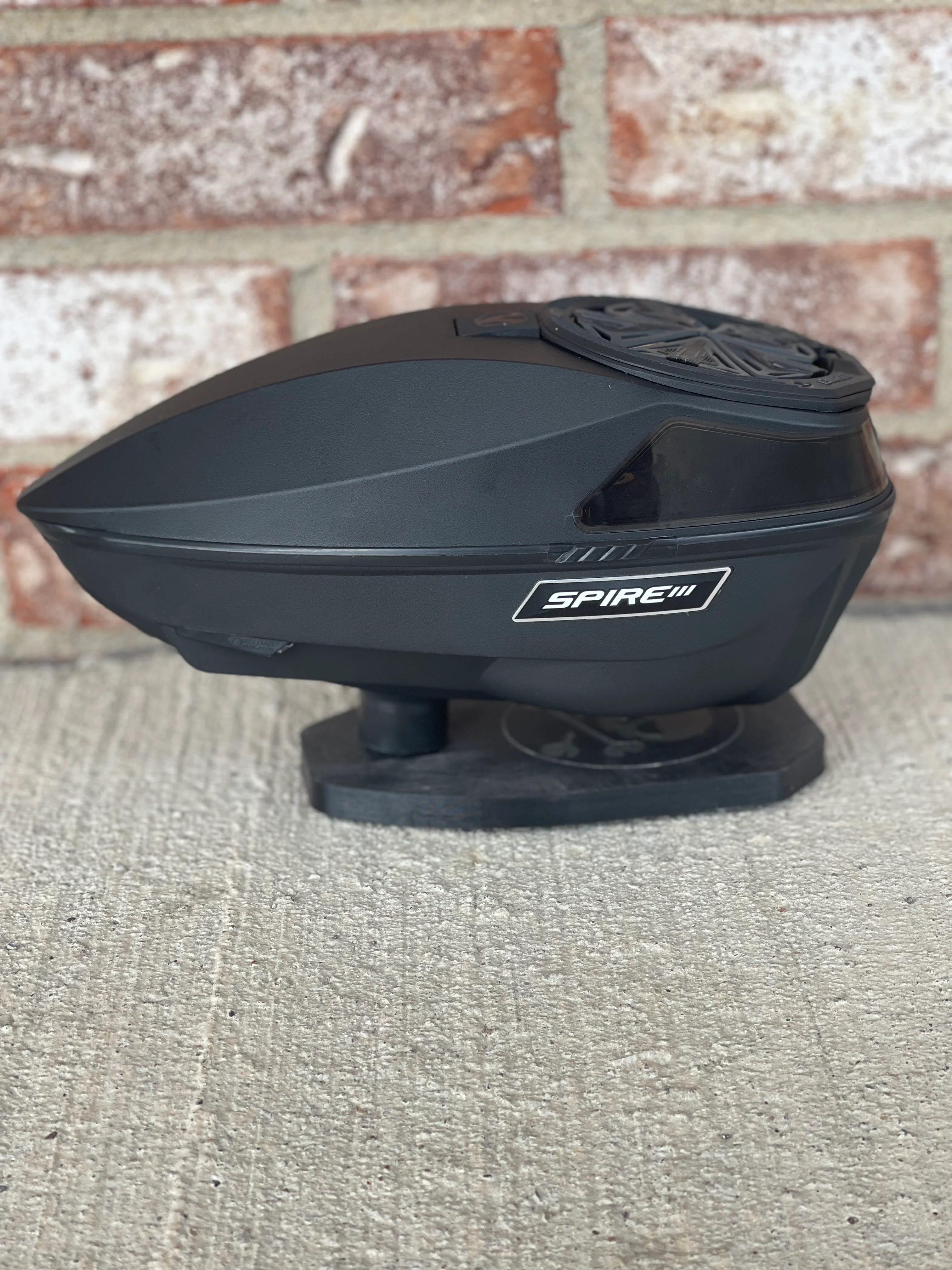 Used Virtue Spire 3 Paintball Loader - Black w/ NTR Speedfeed - Image 2