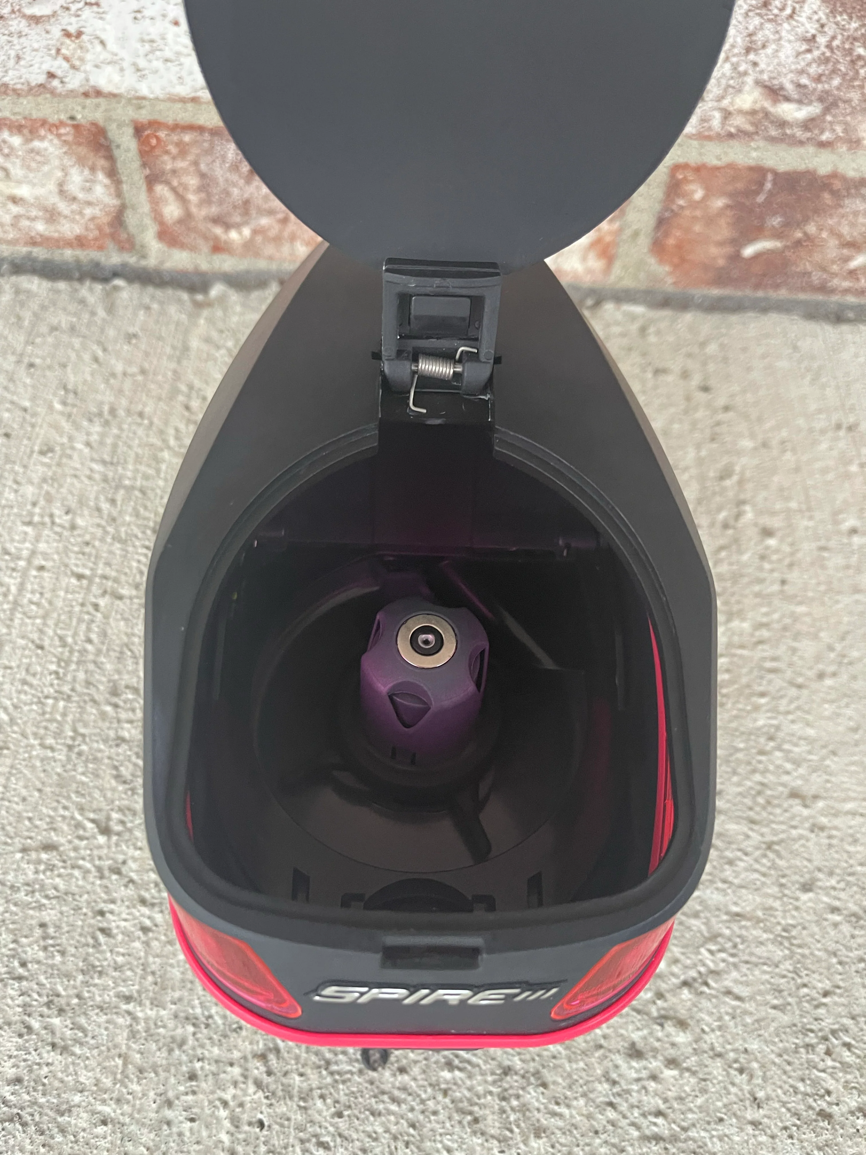 Used Virtue Spire 3 Paintball Loader - Grey with Pink Color Kit - Image 4