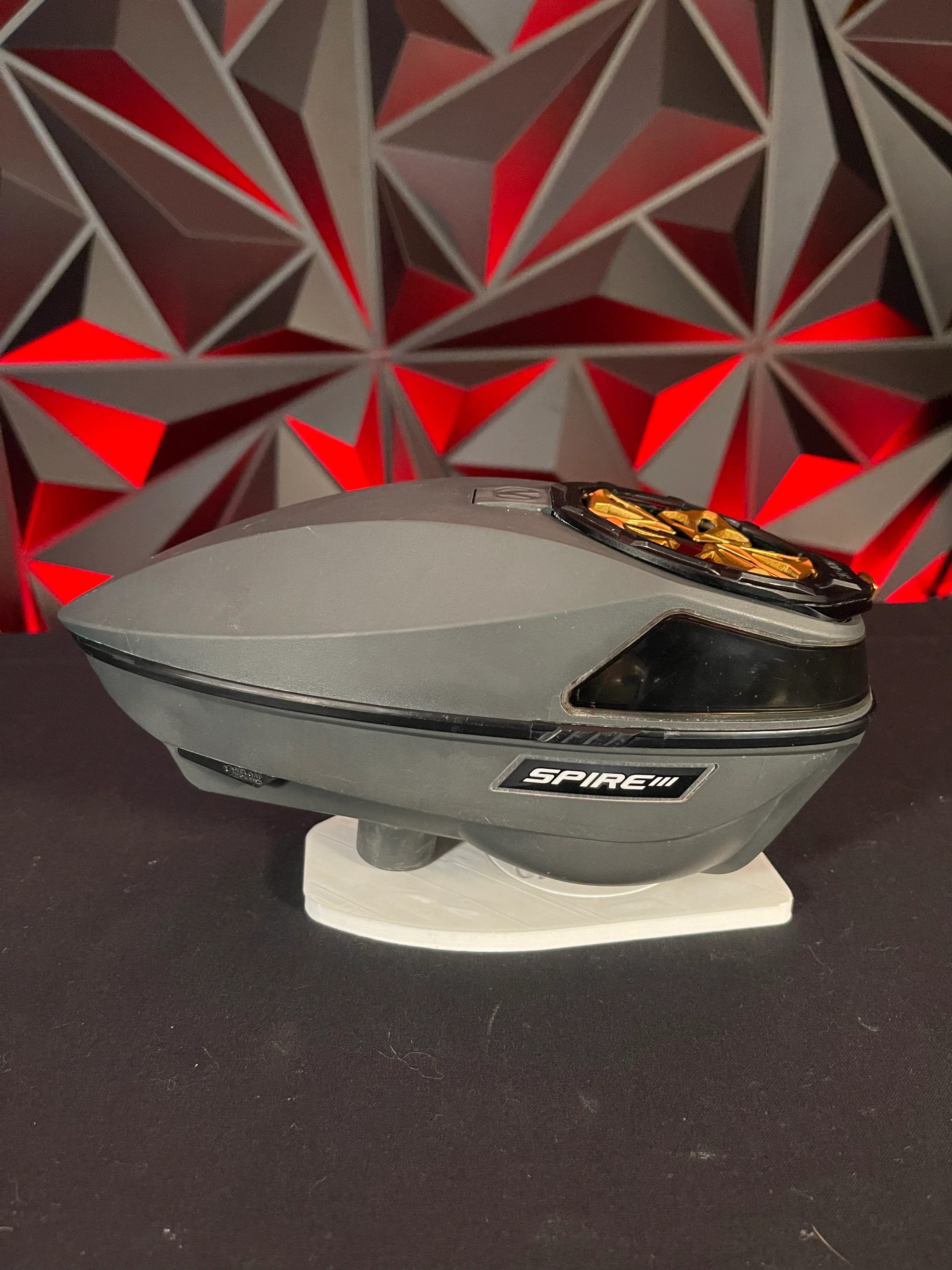 Used Virtue Spire 3 Paintball Loader - Slate Grey w/HK Army Evo Speedfeed - Image 2