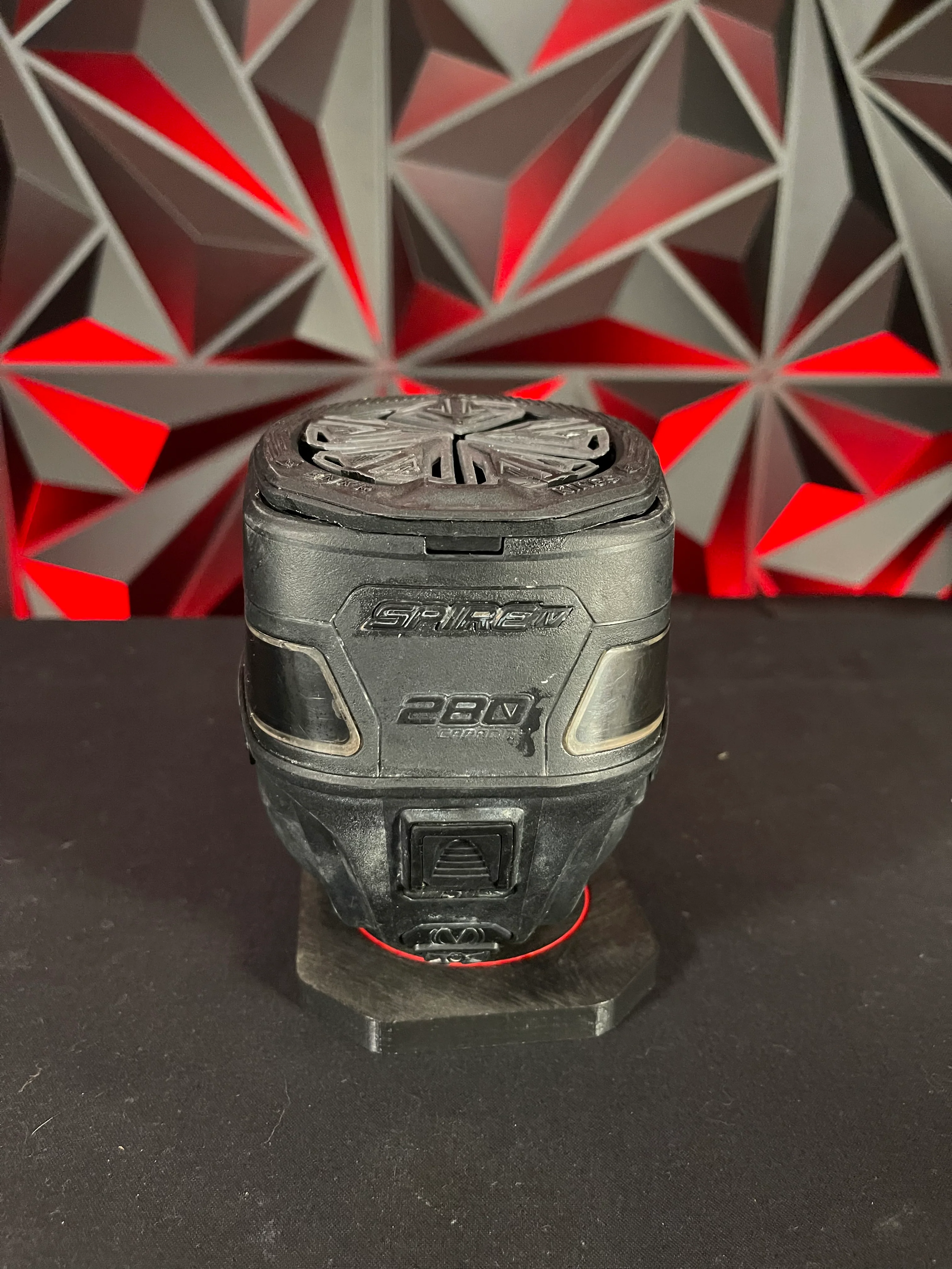 Used Virtue Spire 4 280 Paintball Loader - Black w/ NTR Speedfeed - Image 4