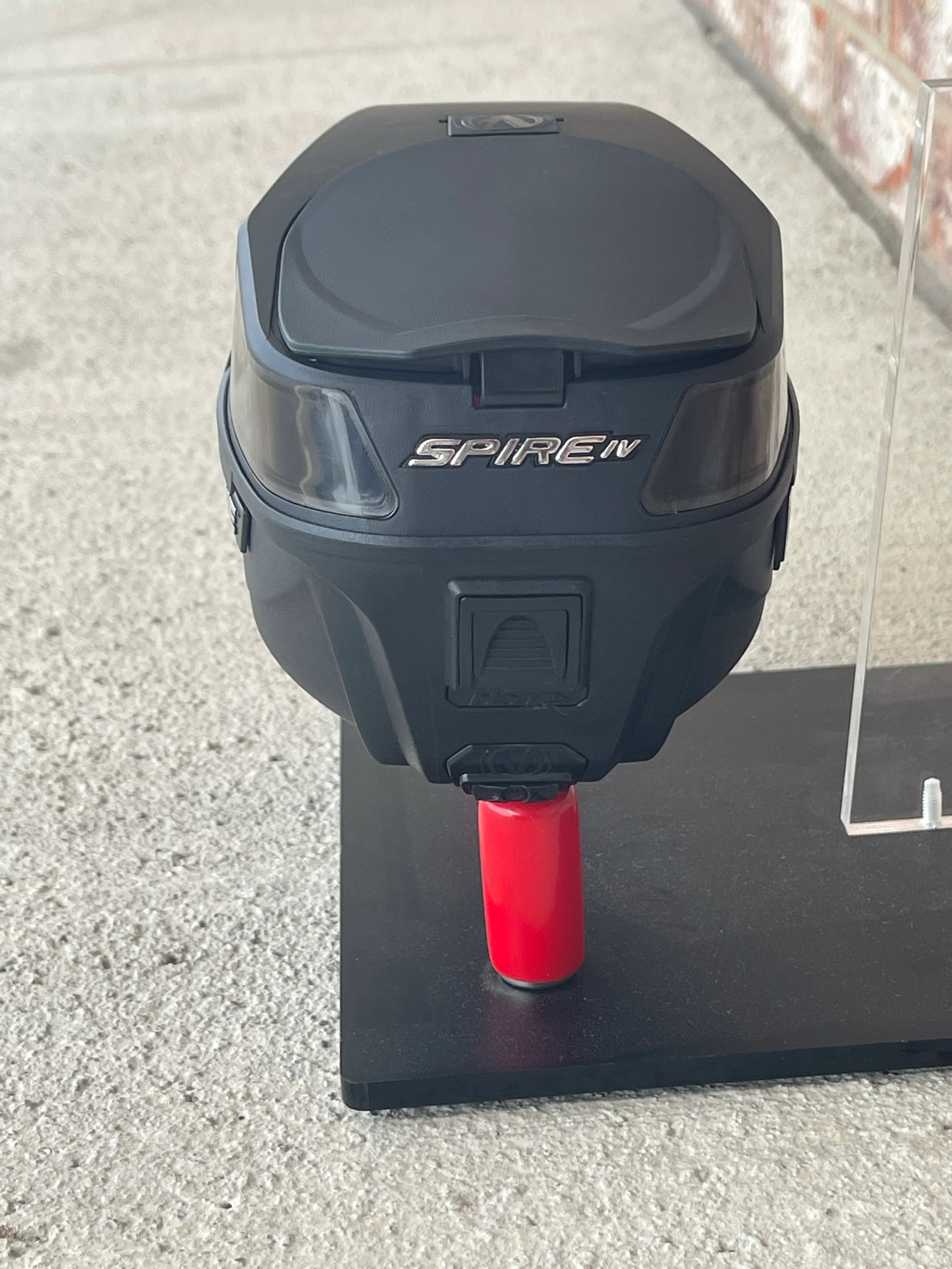 Used Virtue Spire 4 Paintball Loader - Black w/ NTR Speedfeed and Rain Lid - Image 5