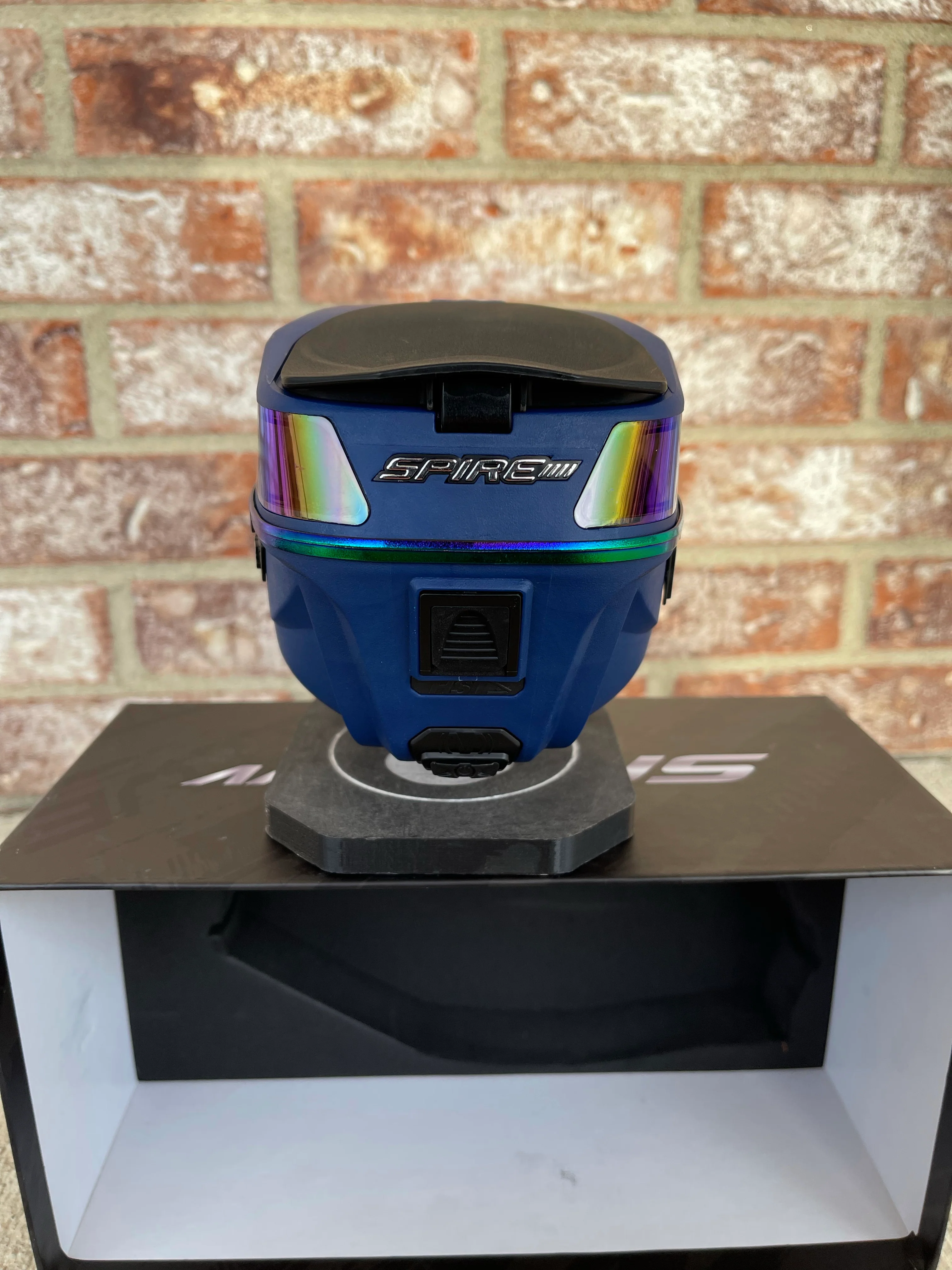 Used Virtue Spire 4 Paintball Loader - Blue / Green - Image 3