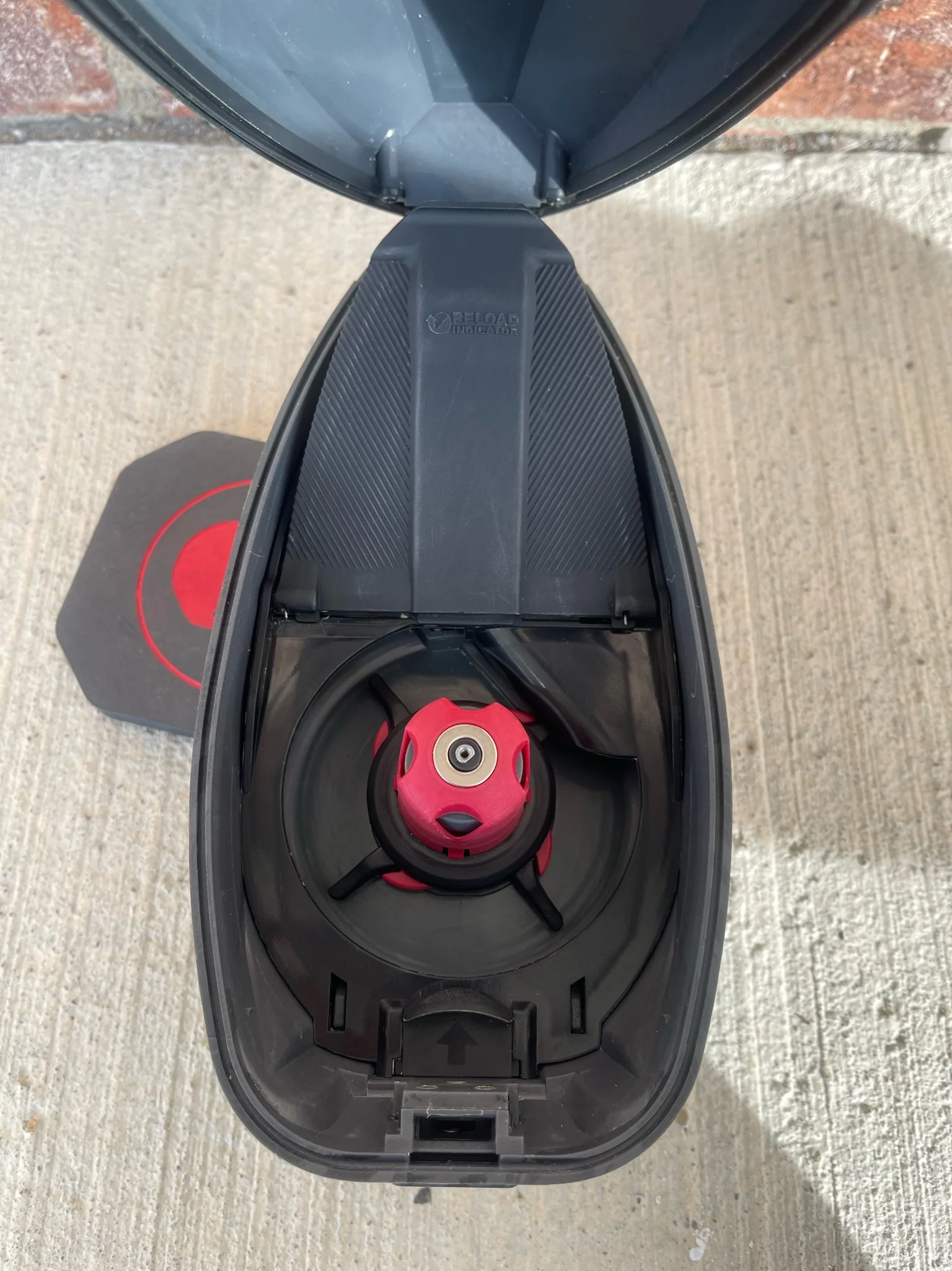 Used Virtue Spire 4 Paintball Loader - Graphic Black w/ Virtue Crown Speed Feed - Image 6
