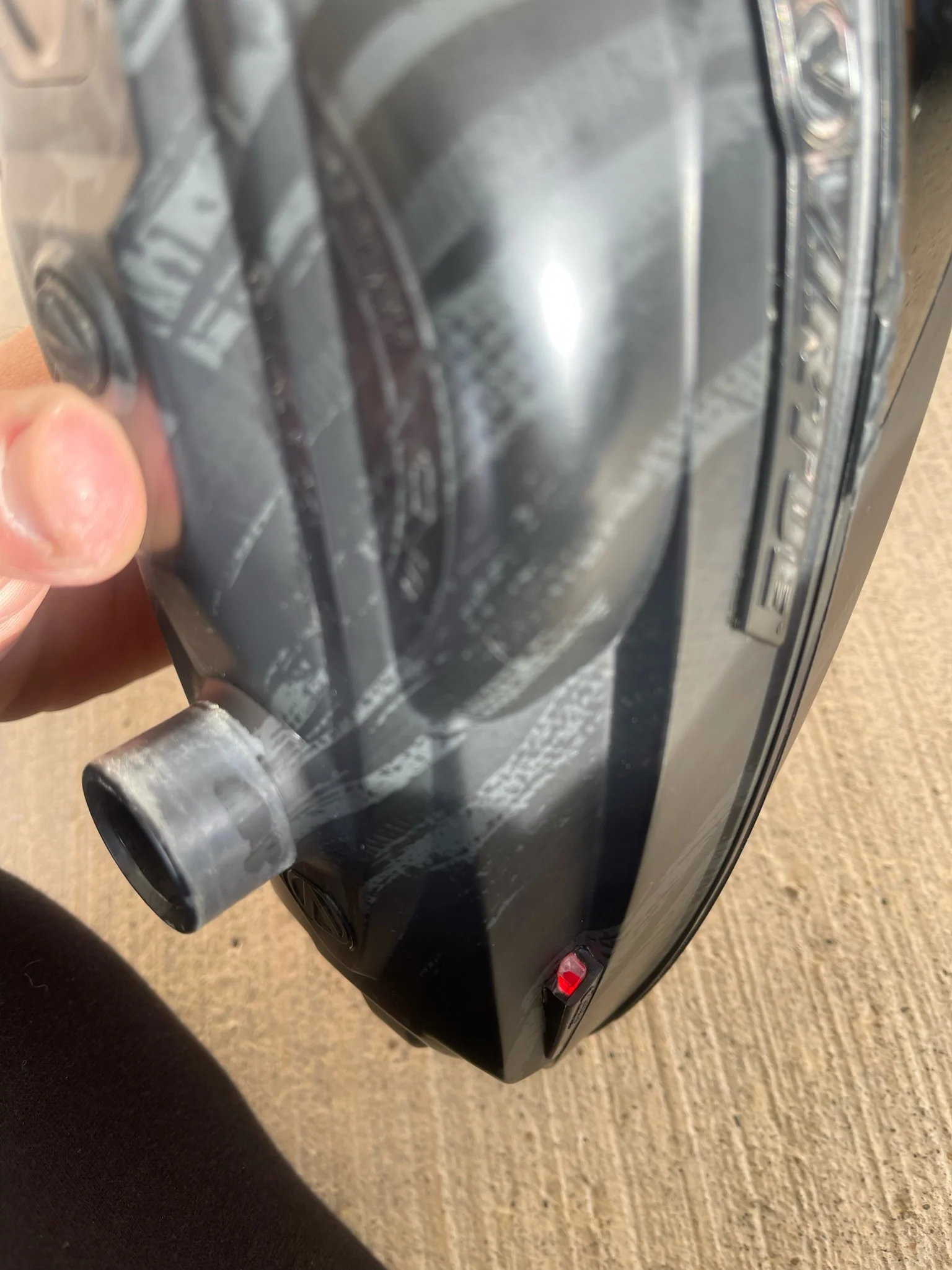 Used Virtue Spire 4 Paintball Loader - Graphic Black w/ Virtue Crown Speed Feed - Image 9