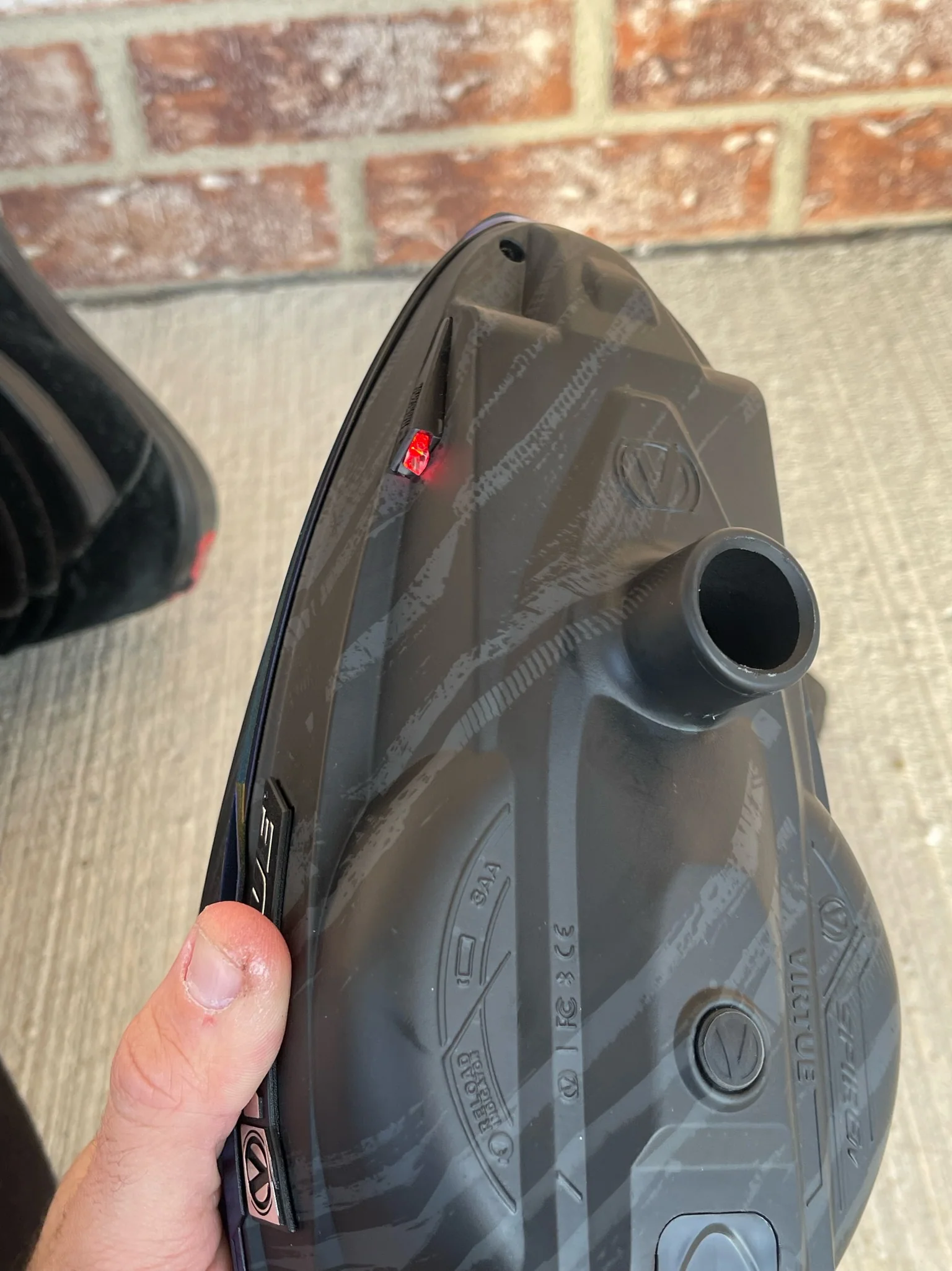Used Virtue Spire 4 Paintball Loader - Graphic Emerald - Image 7