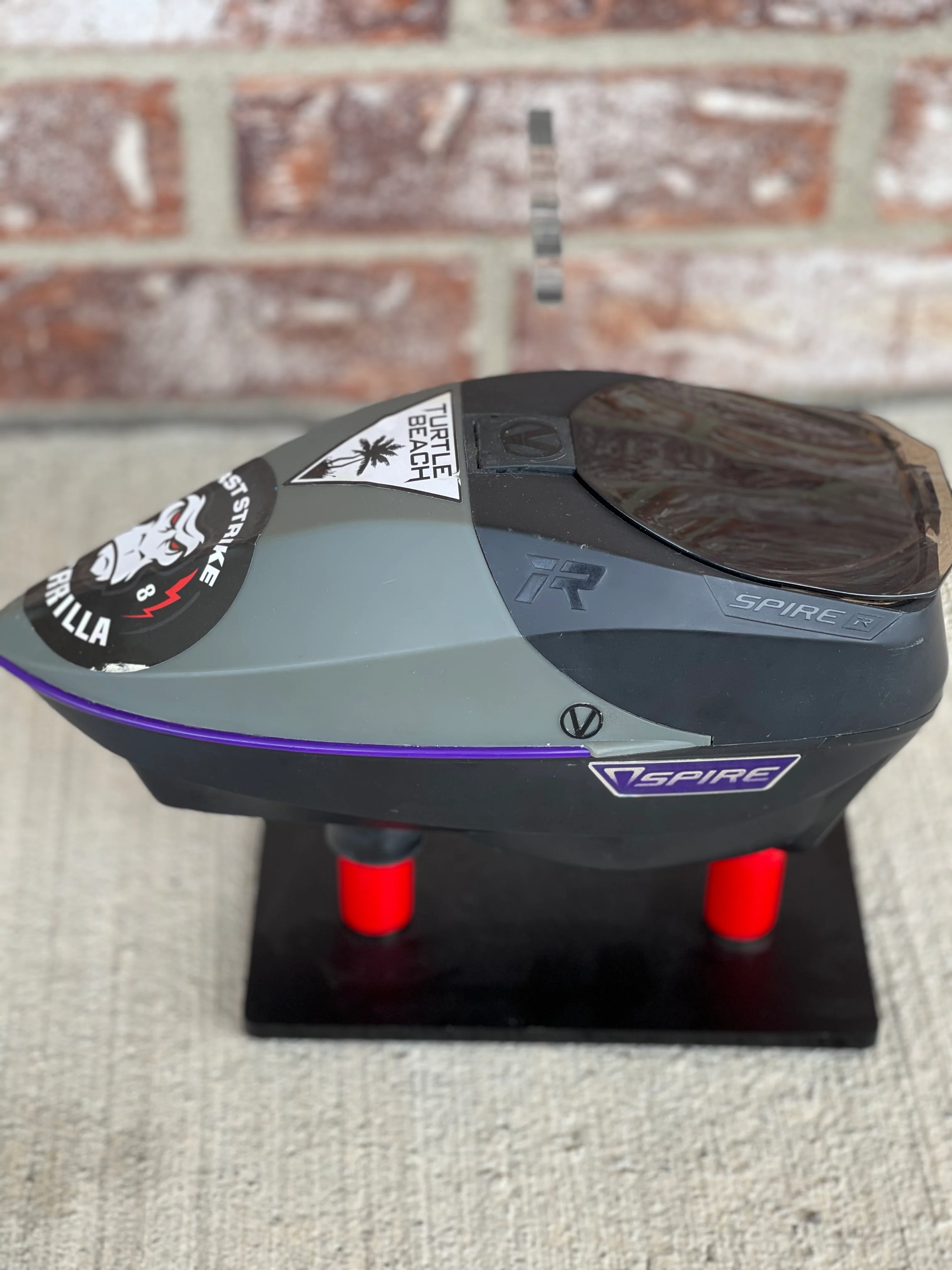 Used Virtue Spire IR Paintball Loader - Black/Grey with Purple Color Kit - Image 2