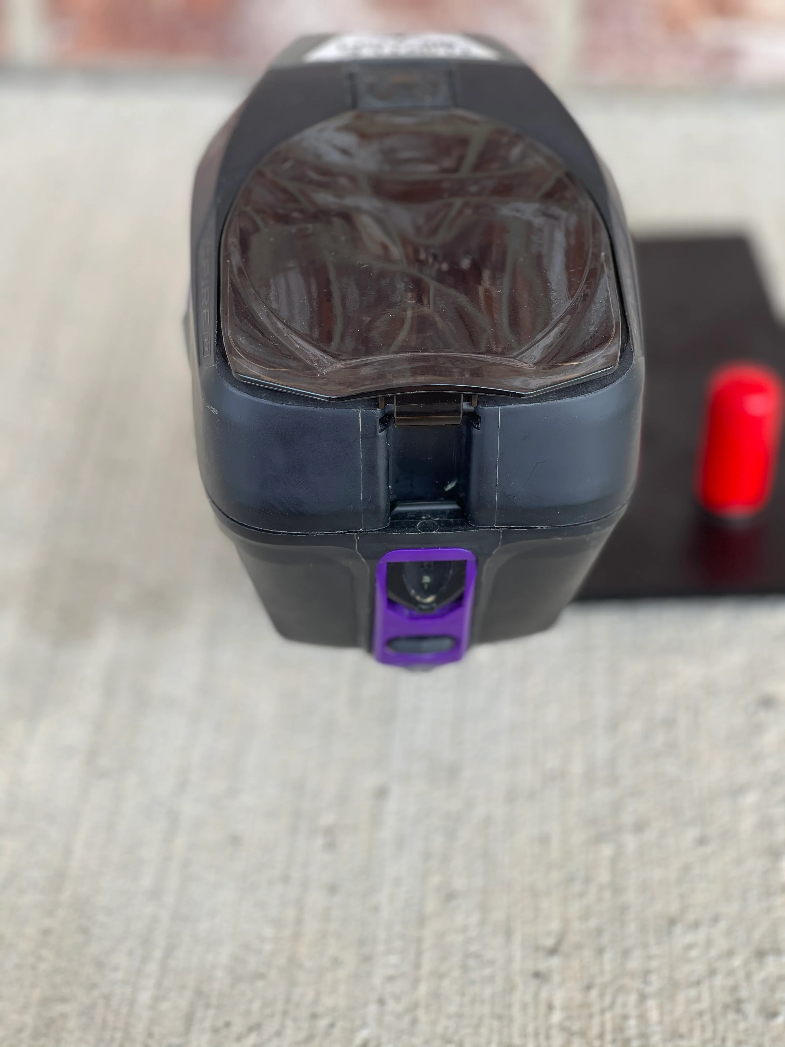 Used Virtue Spire IR Paintball Loader - Black/Grey with Purple Color Kit - Image 4