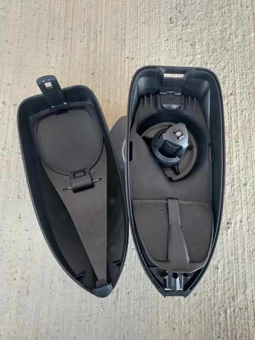 Used Virtue Spire IR2 Paintball Loader - Black w/ Spring Ramp and Black Crown Speed feed and Rain Lid - Image 2