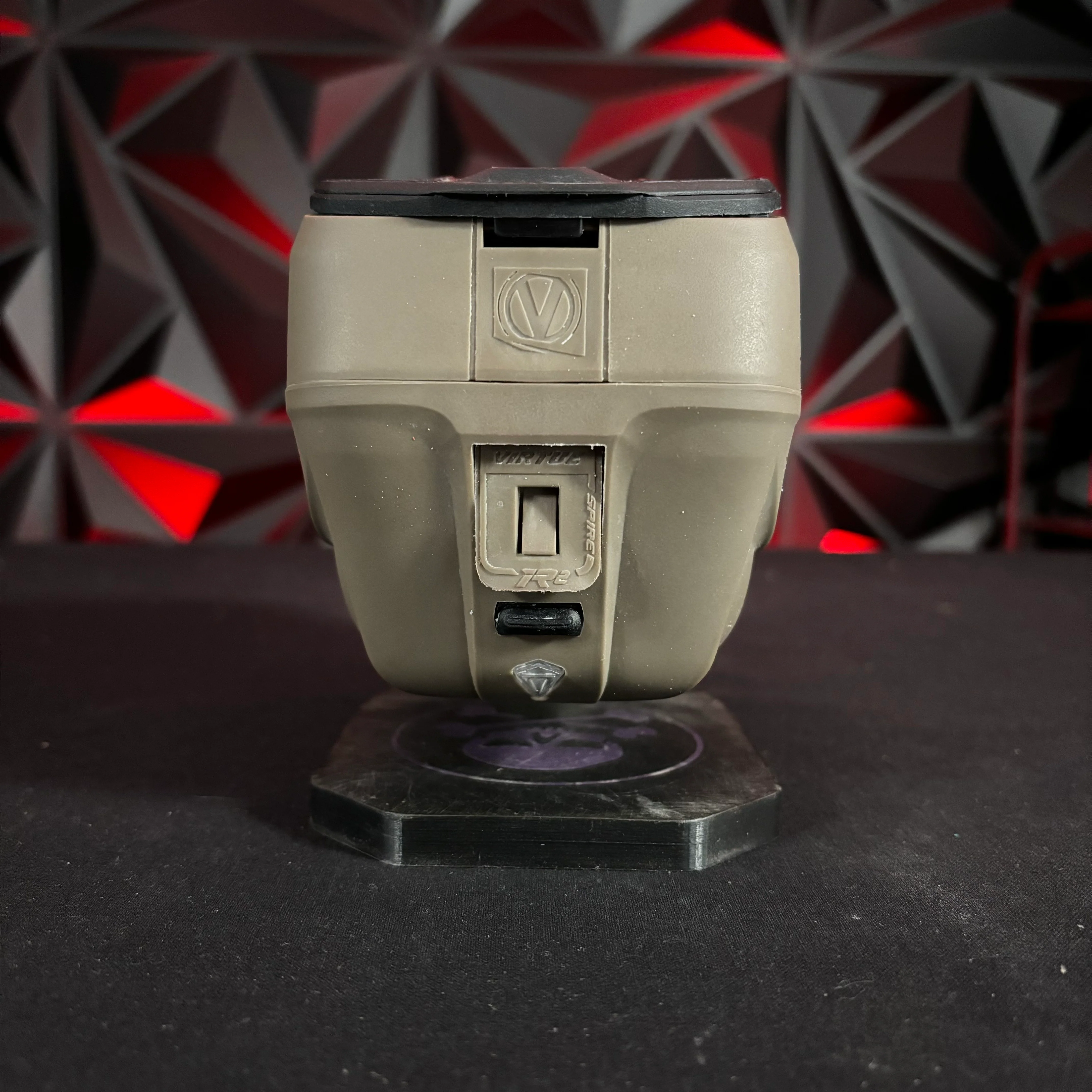 Used Virtue Spire IR2 Paintball Loader - FDE w/ Speed Feed and Spring Ramp - Image 3