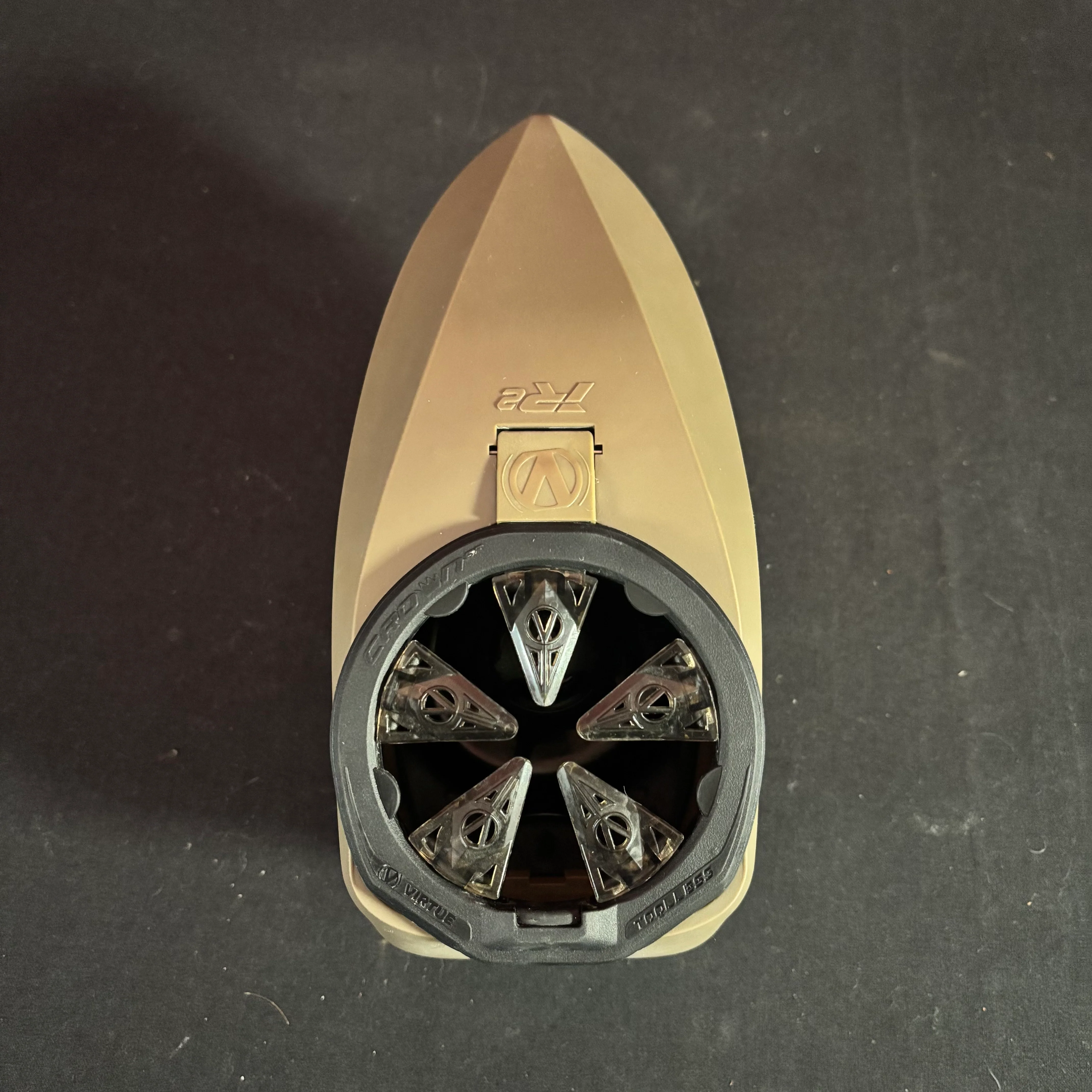 Used Virtue Spire IR2 Paintball Loader - FDE w/ Speed Feed and Spring Ramp - Image 3