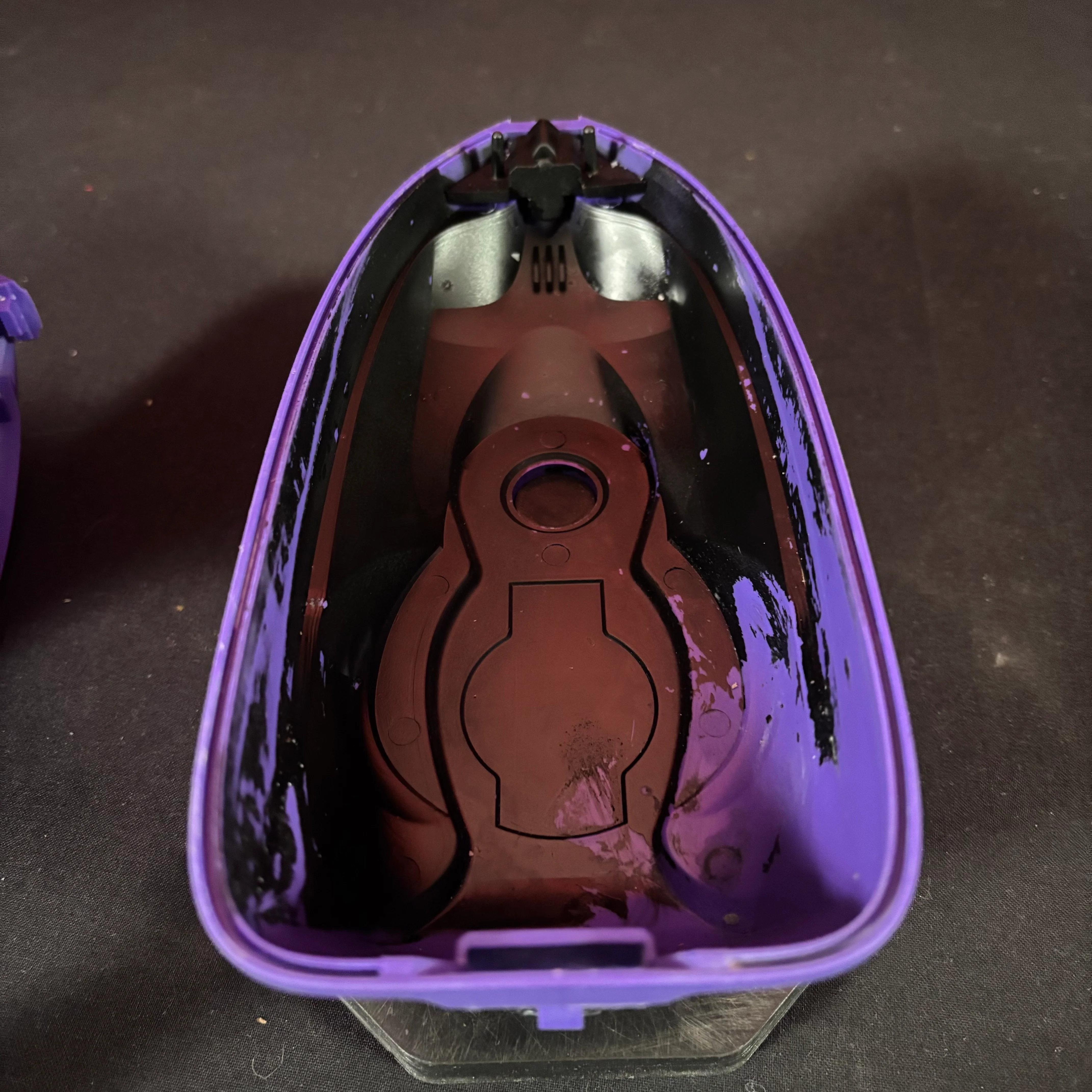 Used Virtue Spire IR2 Paintball Loader - Purple w/ Rain Lid and Spring Ramp - Image 5
