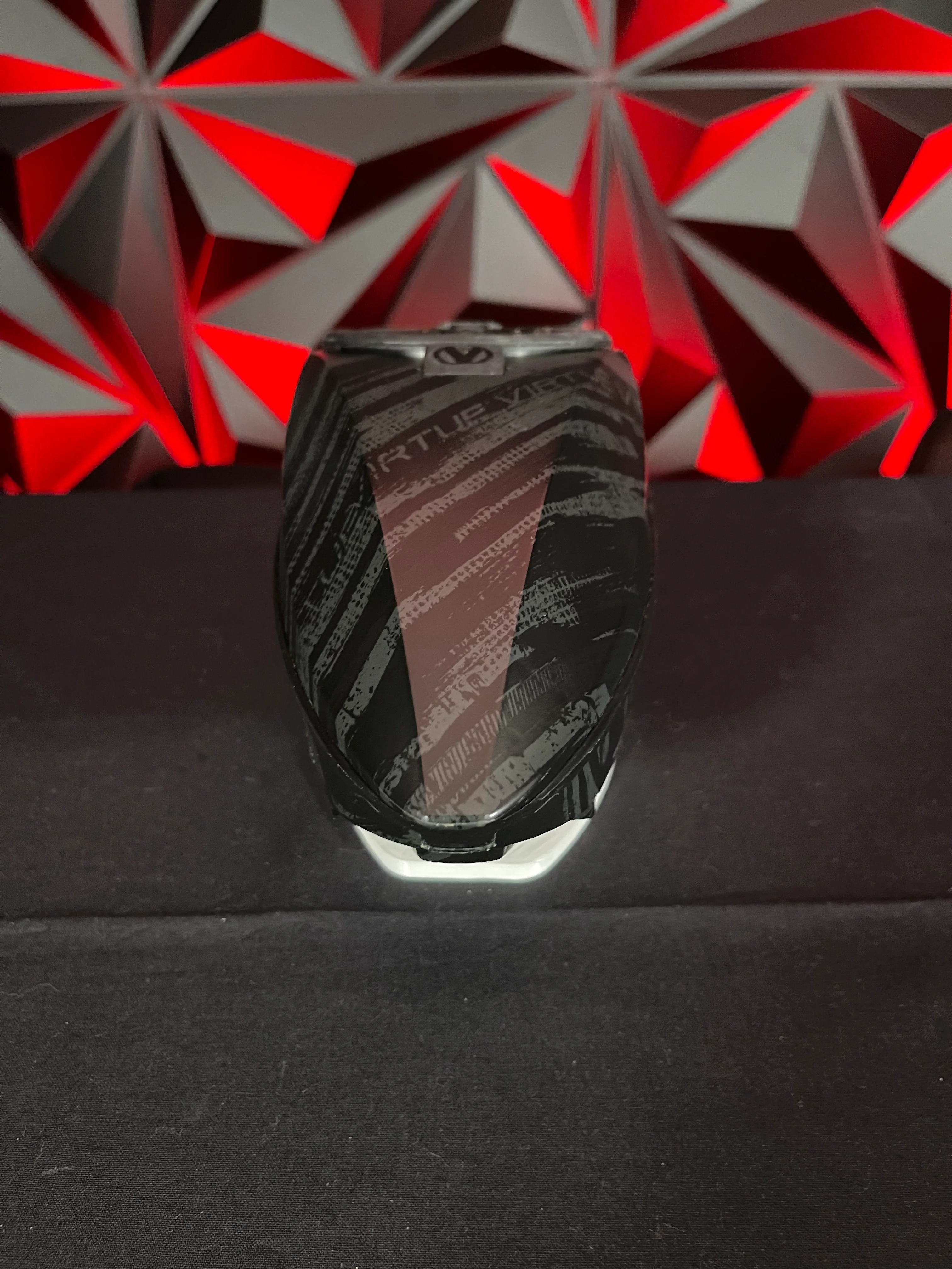 Used Virtue Spire IV Paintball Loader - Graphic Black w/ Crown Speedfeed - Image 3