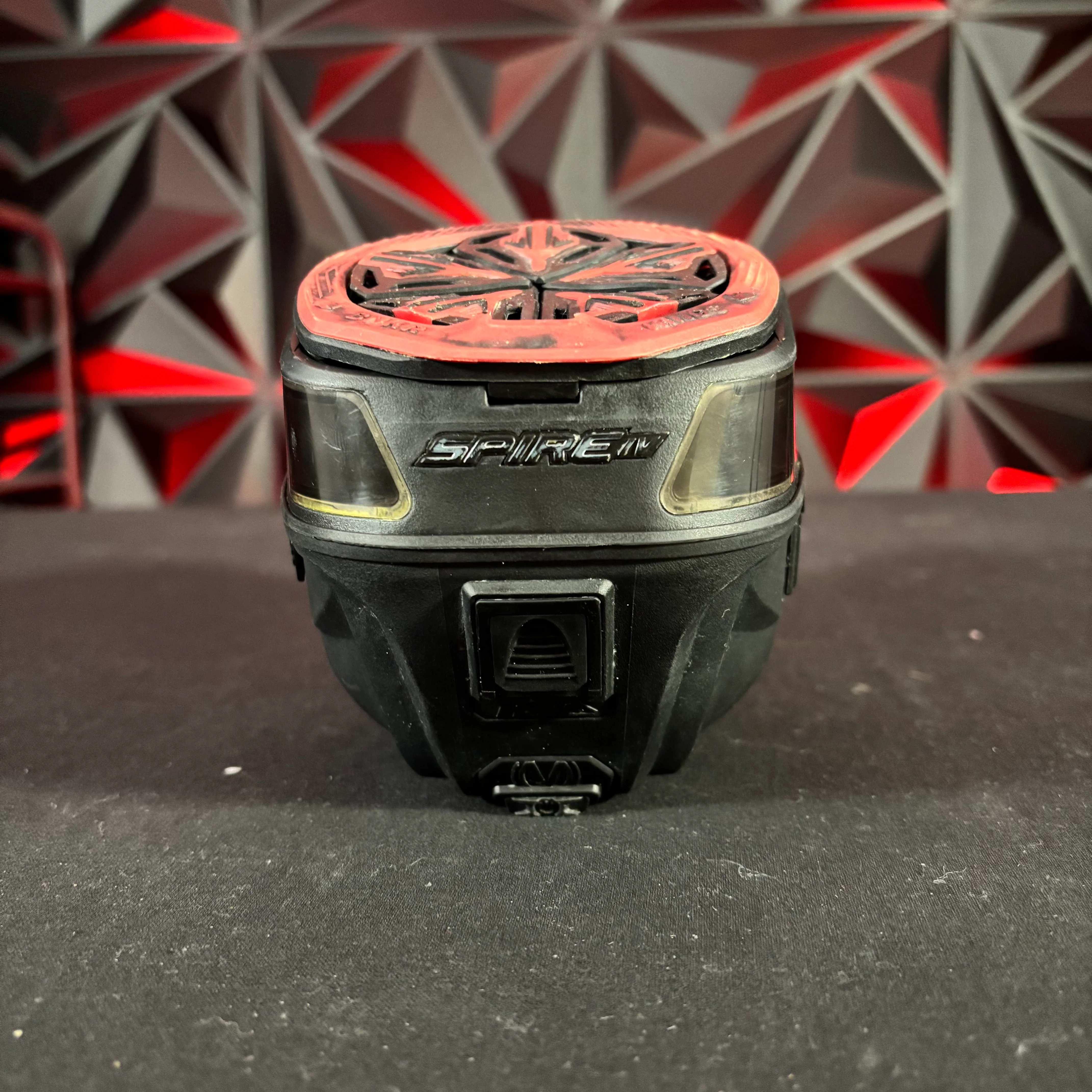 Used Virtue Spire IV Paintball Loader - Black w/NTR Speedfeed - Image 3