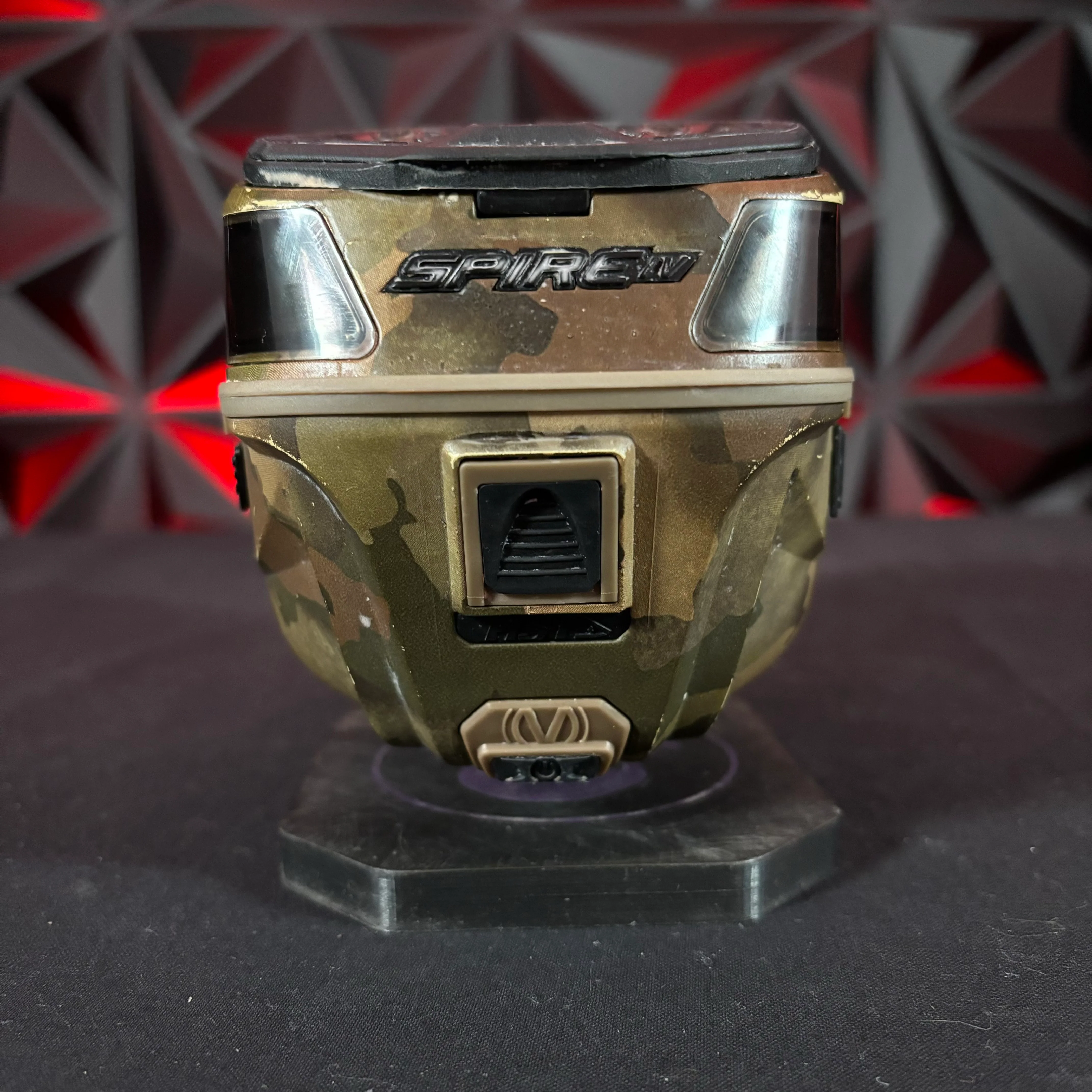 Used Virtue Spire IV Paintball Loader - Camo w/Crown Speedfeed - Image 3
