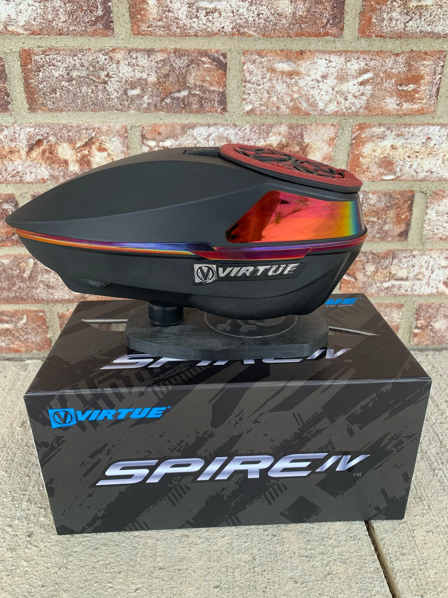 Used Virtue Spire IV Paintball Loader - Fire Black - Image 2