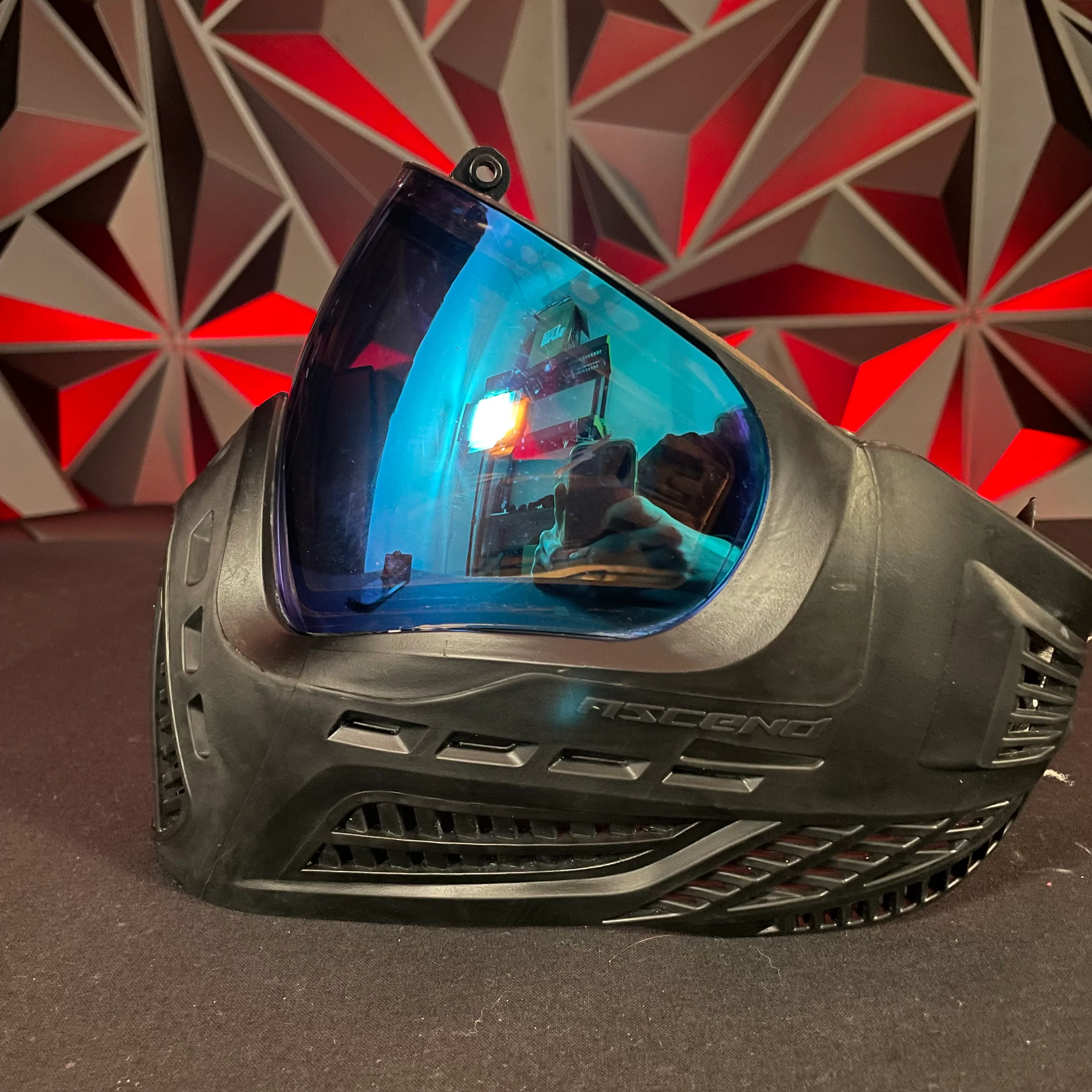 Used Virtue Vio Ascend Paintball Mask - Black w/GoPro Goggle Mount - Image 3