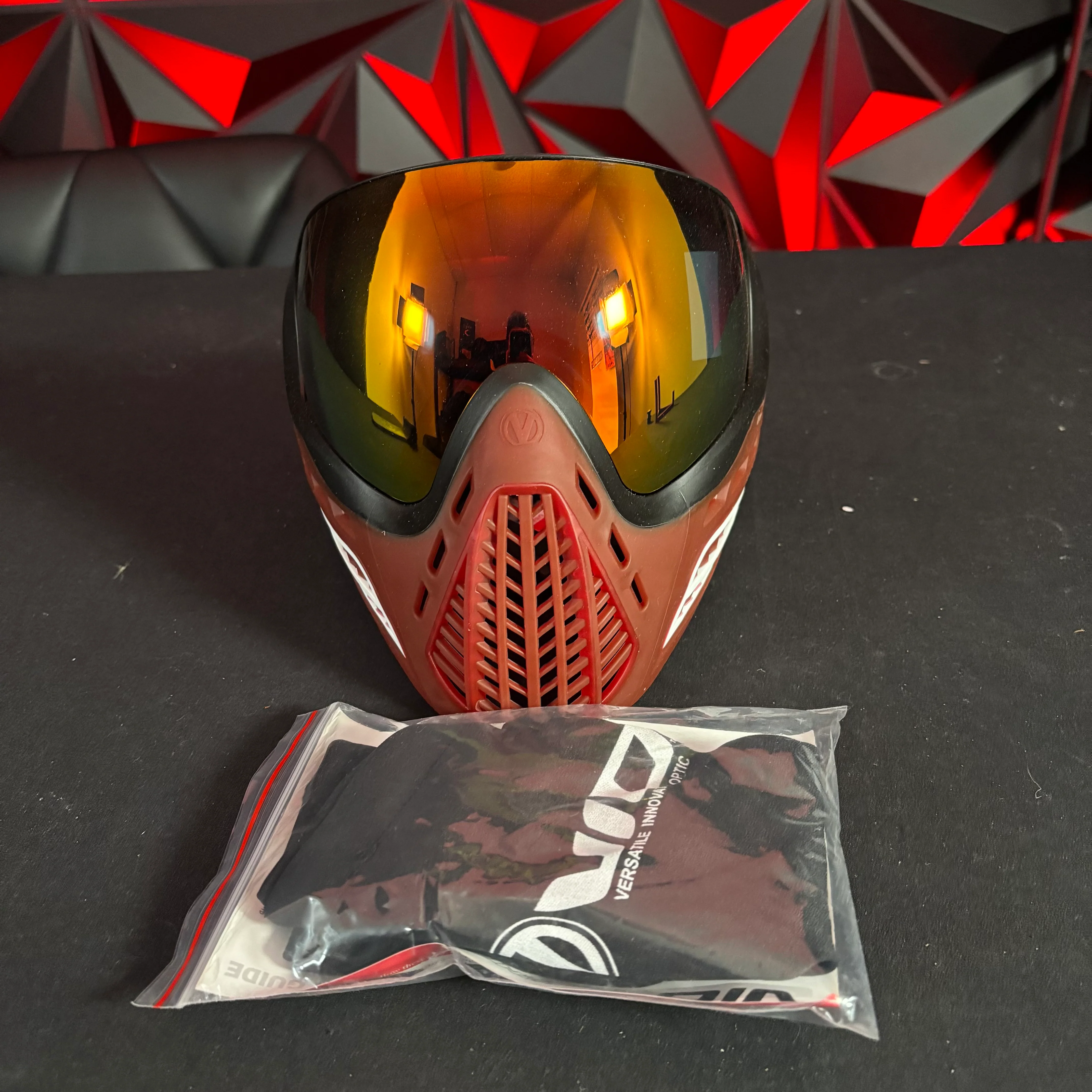 Used *Display* Virtue Vio Ascend Paintball Mask - Crystal Fire