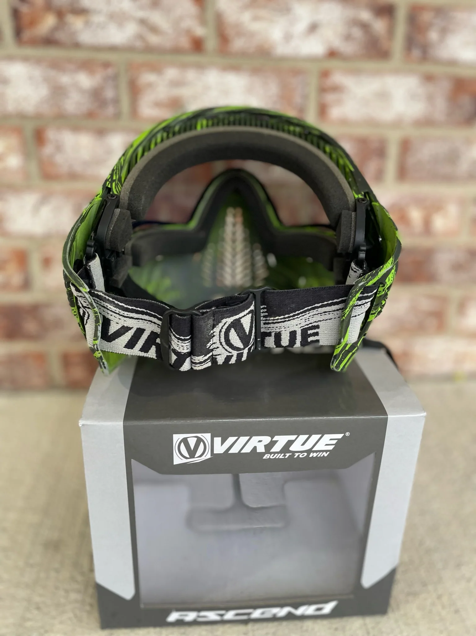 Used Virtue Vio Ascend Paintball Mask - Graphic Lime - Image 5
