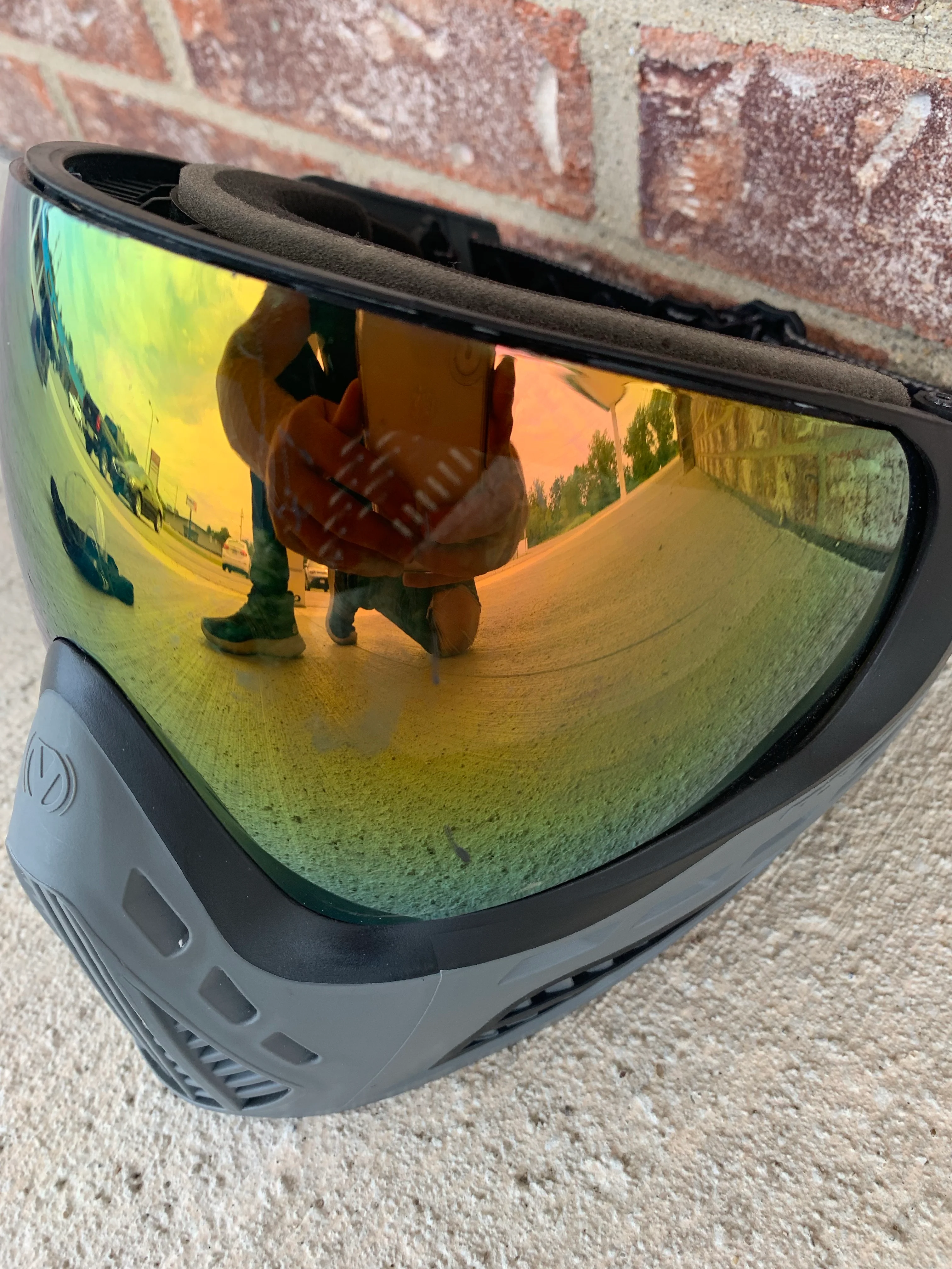 Used Virtue Vio Ascends Paintball Mask- Charcoal - Image 2