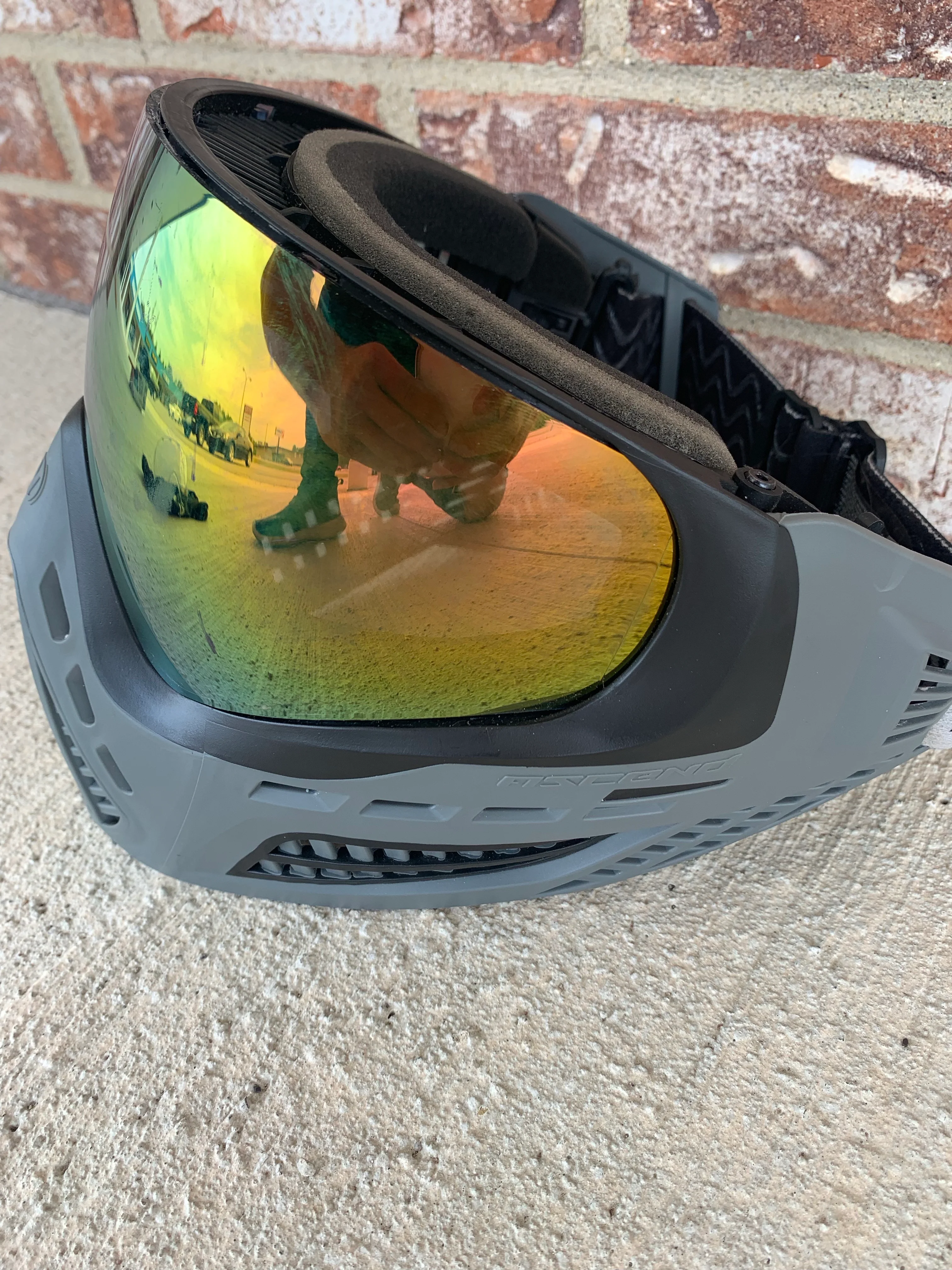 Used Virtue Vio Ascends Paintball Mask- Charcoal - Image 4